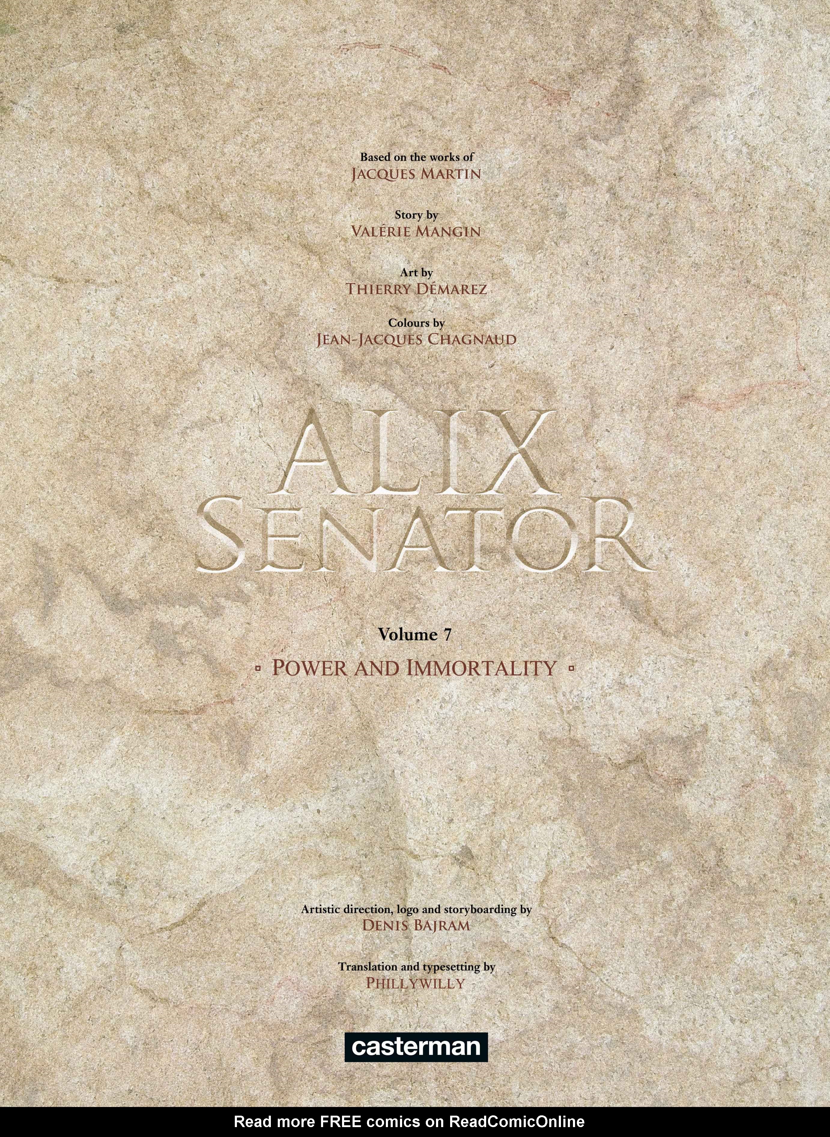 Read online Alix Senator comic -  Issue #7 - 2