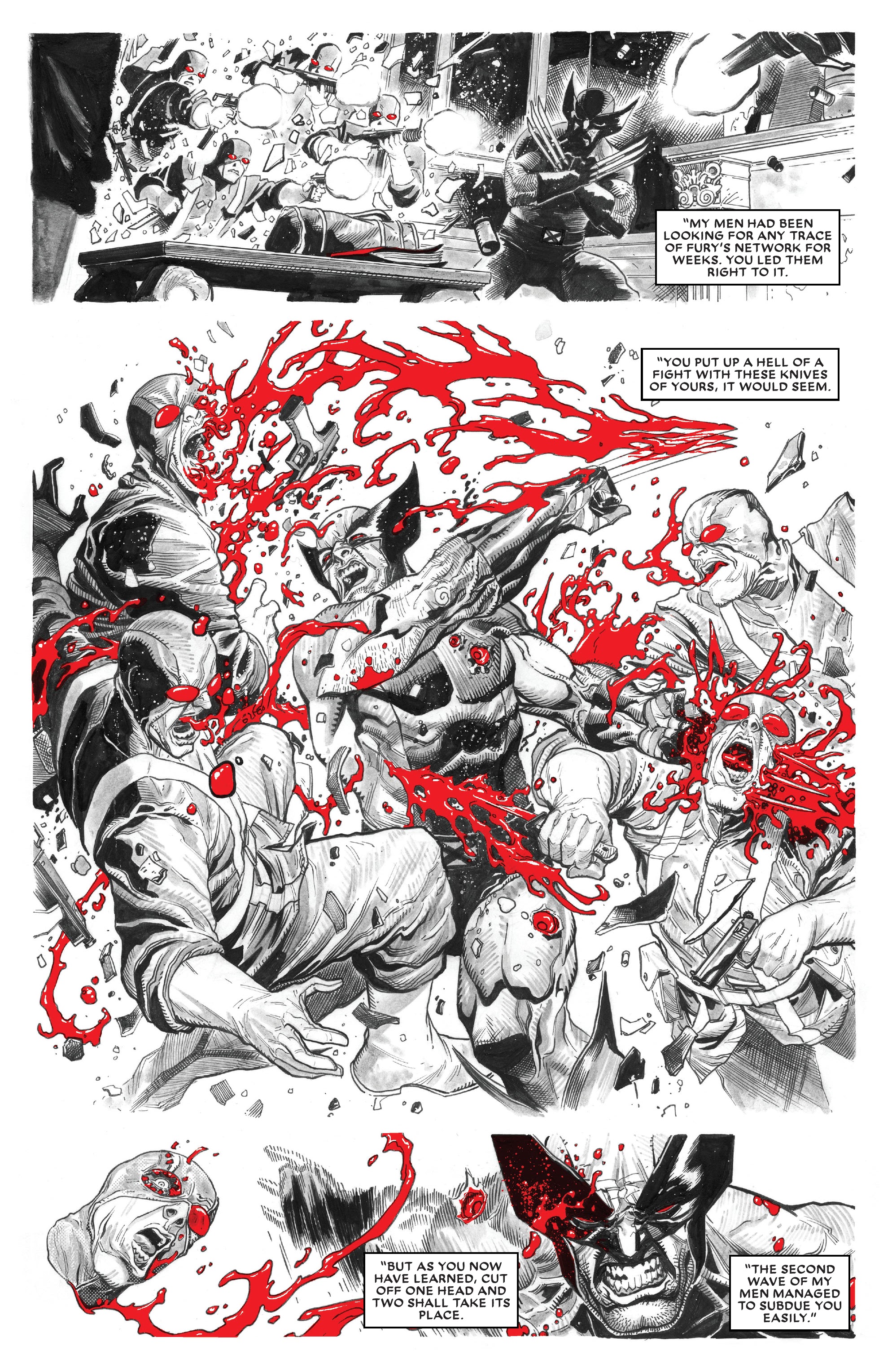 Read online Wolverine: Black, White & Blood comic -  Issue #1 - 15