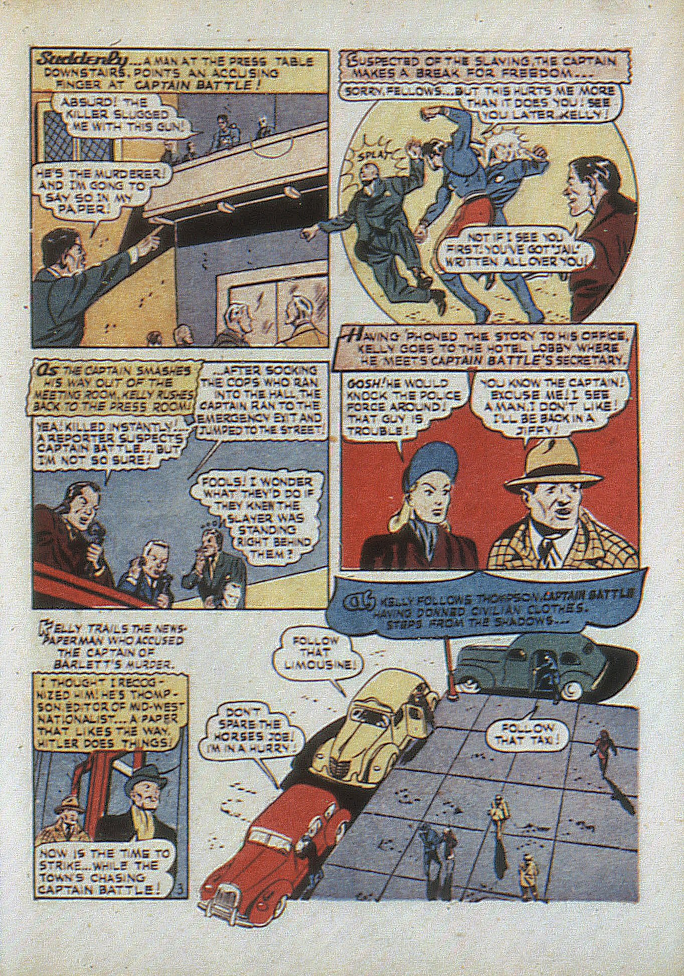 Read online Captain Battle Comics comic -  Issue #1 - 37