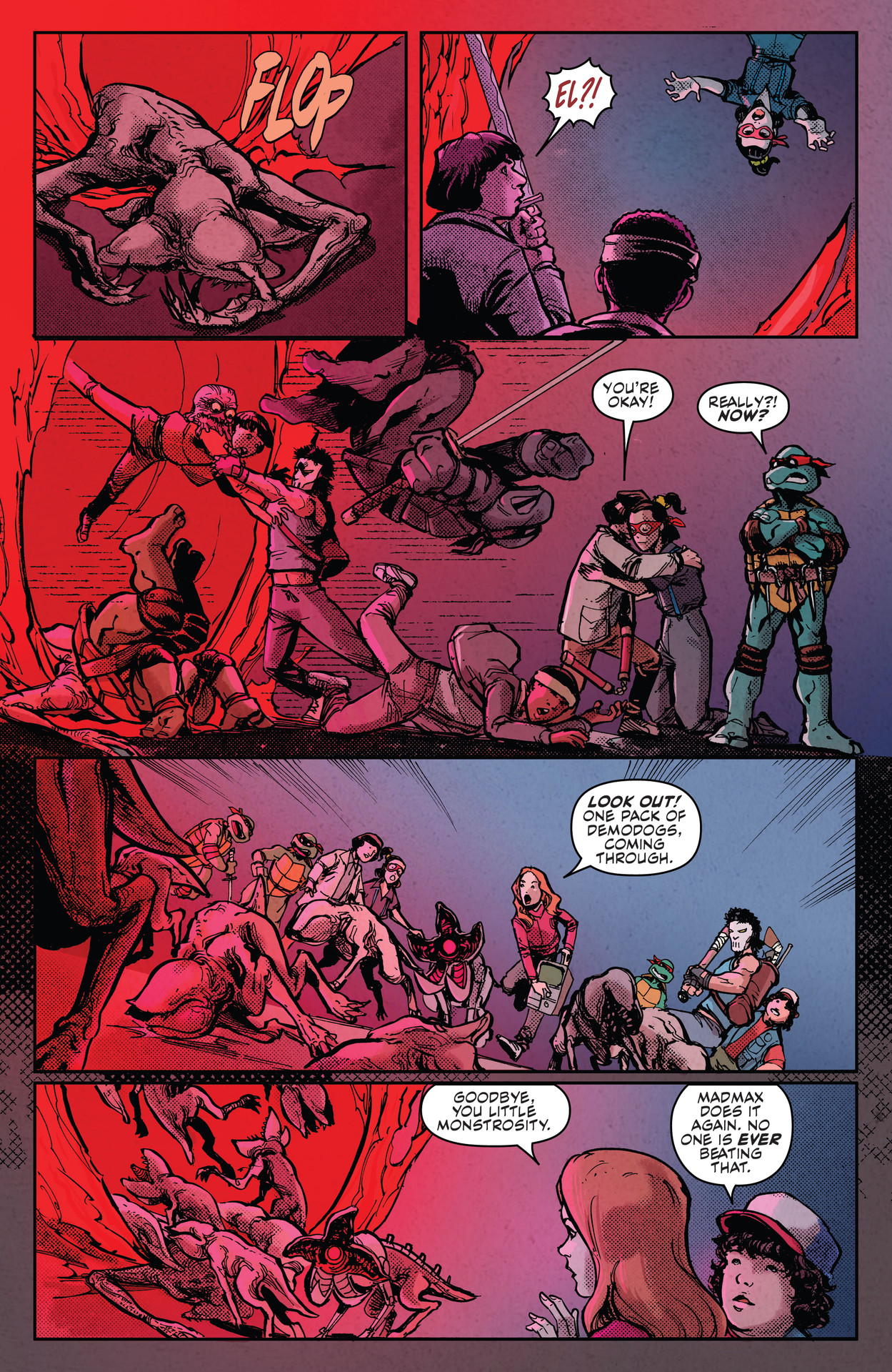 Read online Teenage Mutant Ninja Turtles x Stranger Things comic -  Issue #4 - 16
