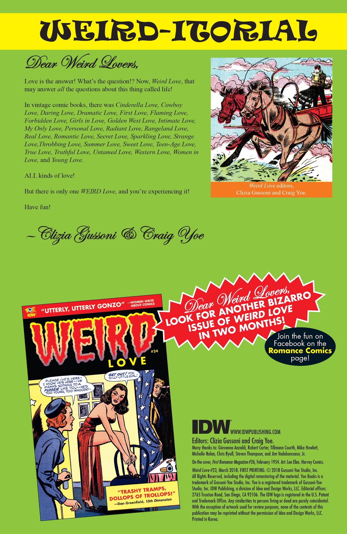 Read online Weird Love comic -  Issue #23 - 2