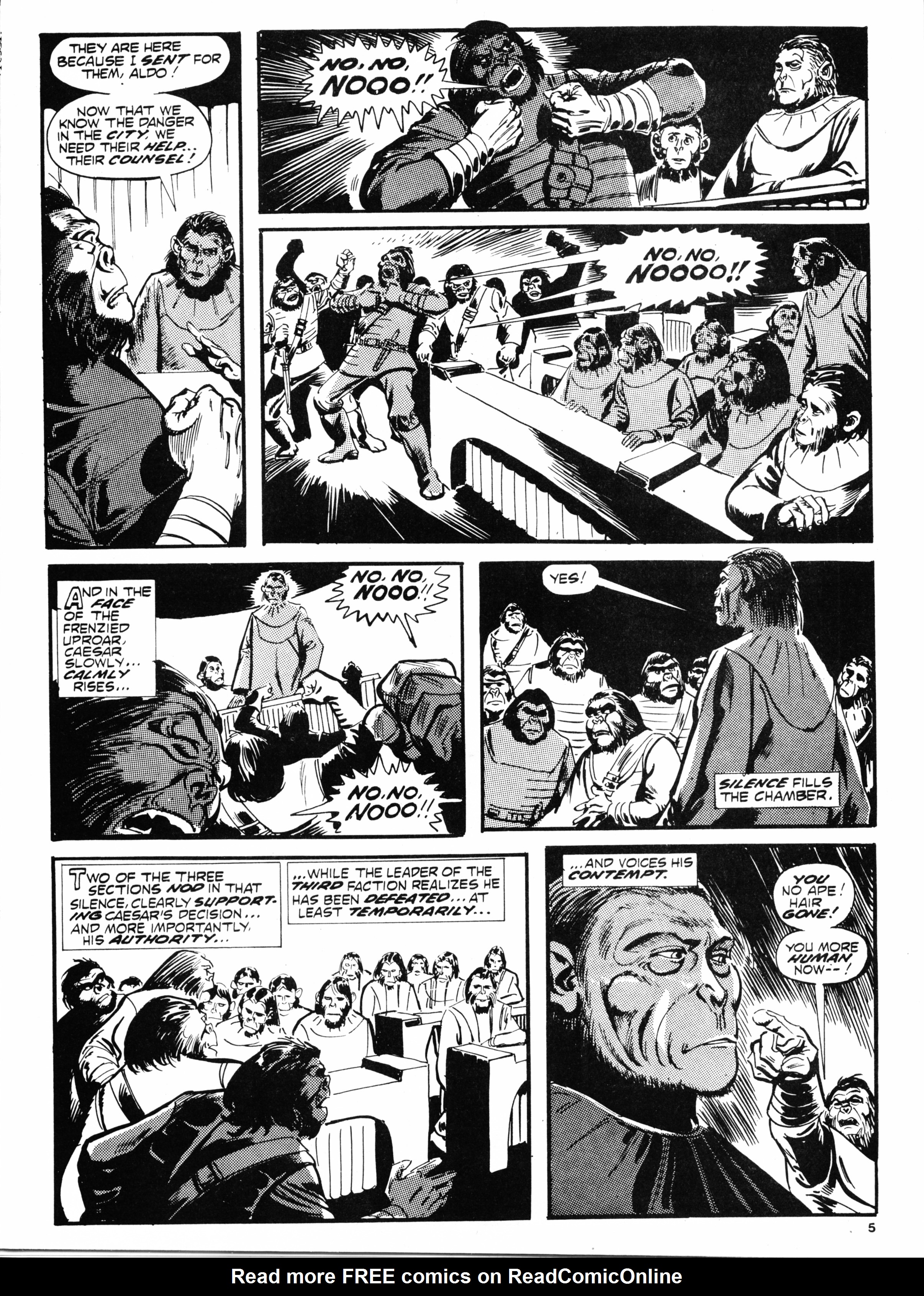 Read online Planet of the Apes (1974) comic -  Issue #117 - 5