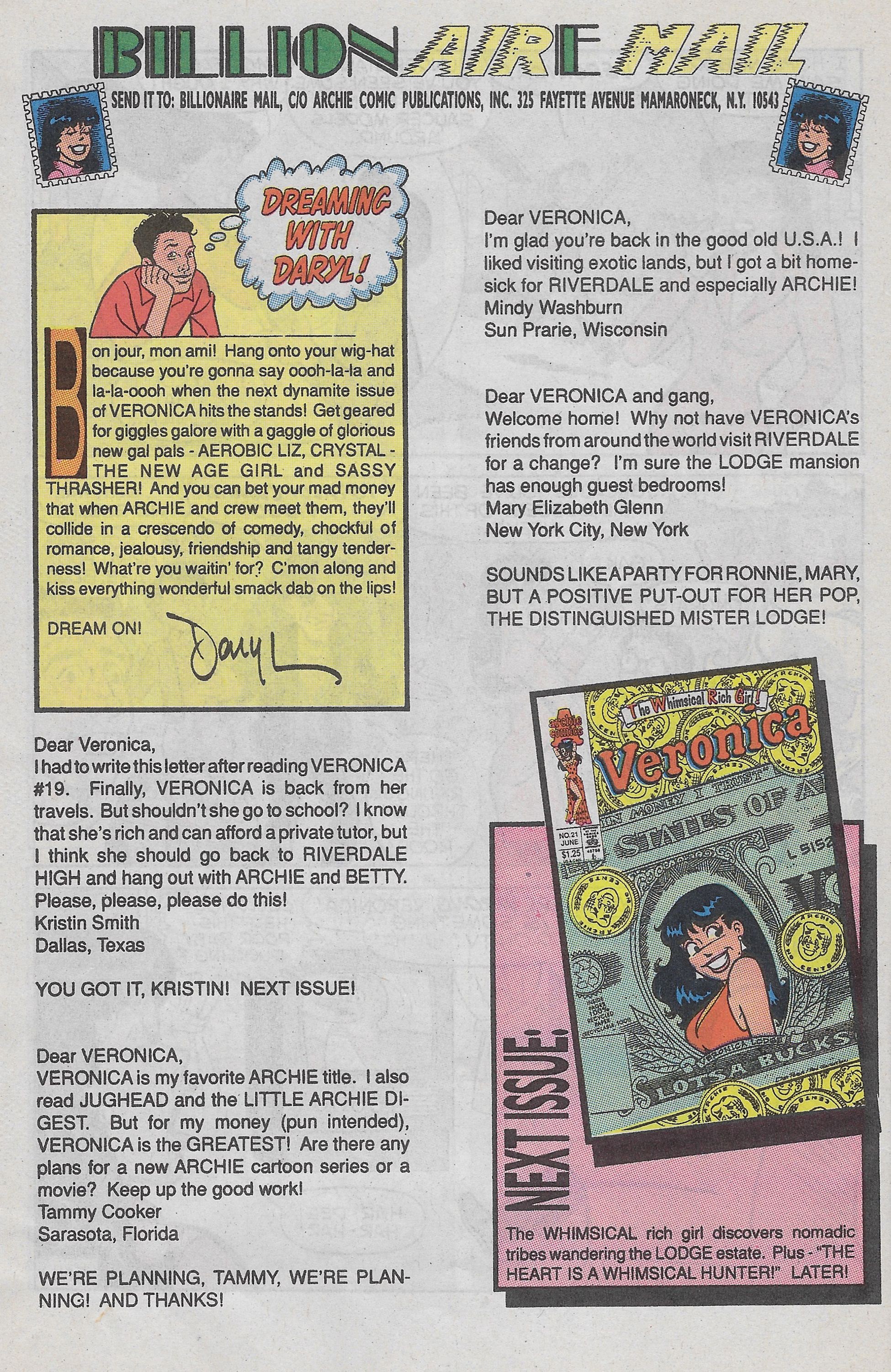 Read online Veronica comic -  Issue #20 - 34