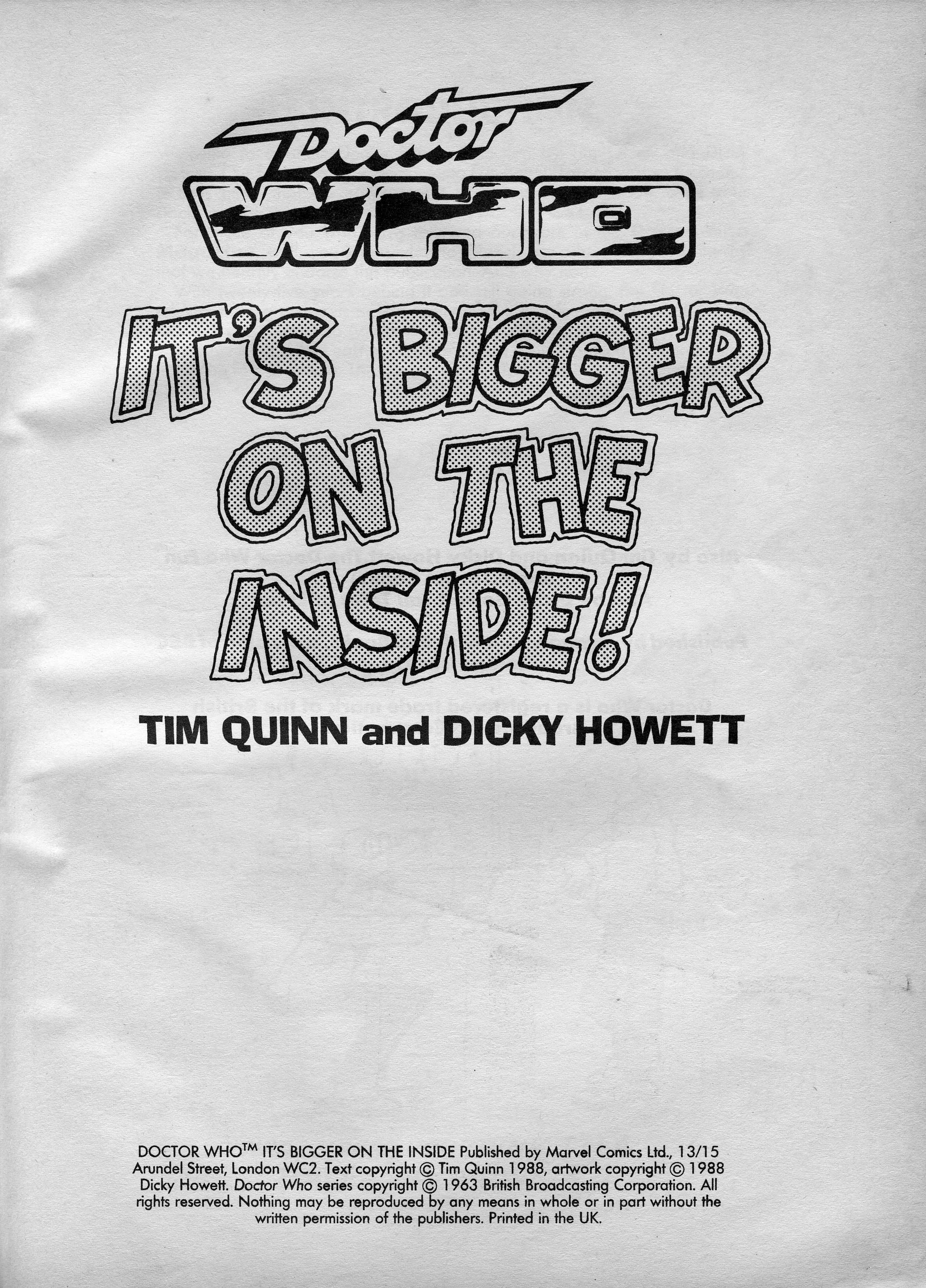 Read online Doctor Who: It's Bigger on the Inside! comic -  Issue # TPB - 2