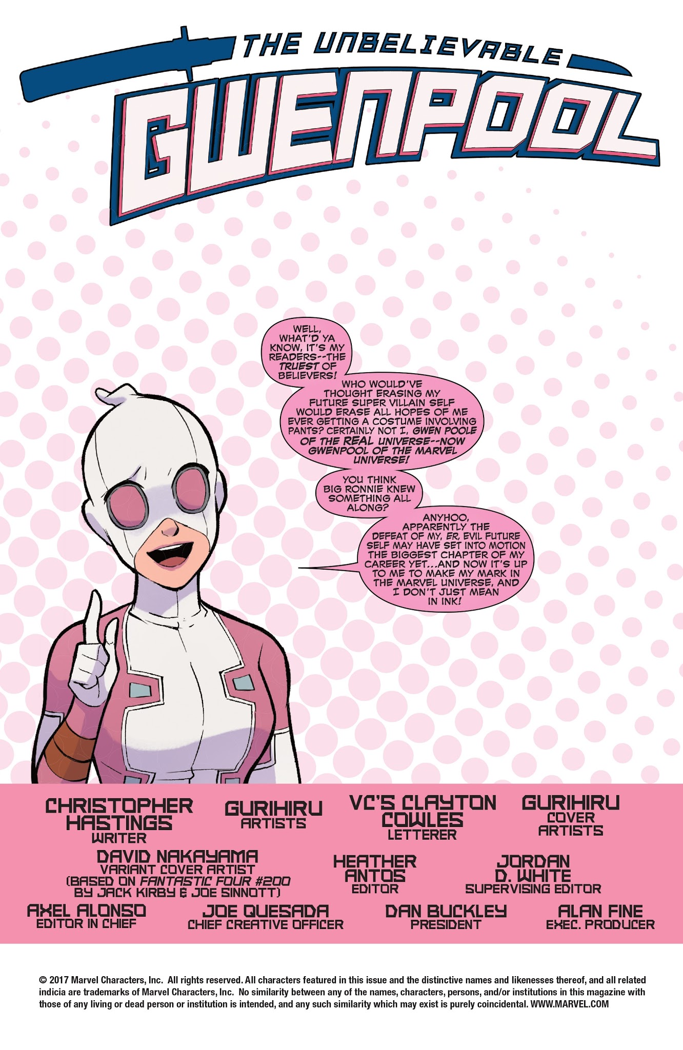 Read online The Unbelievable Gwenpool comic -  Issue #21 - 2