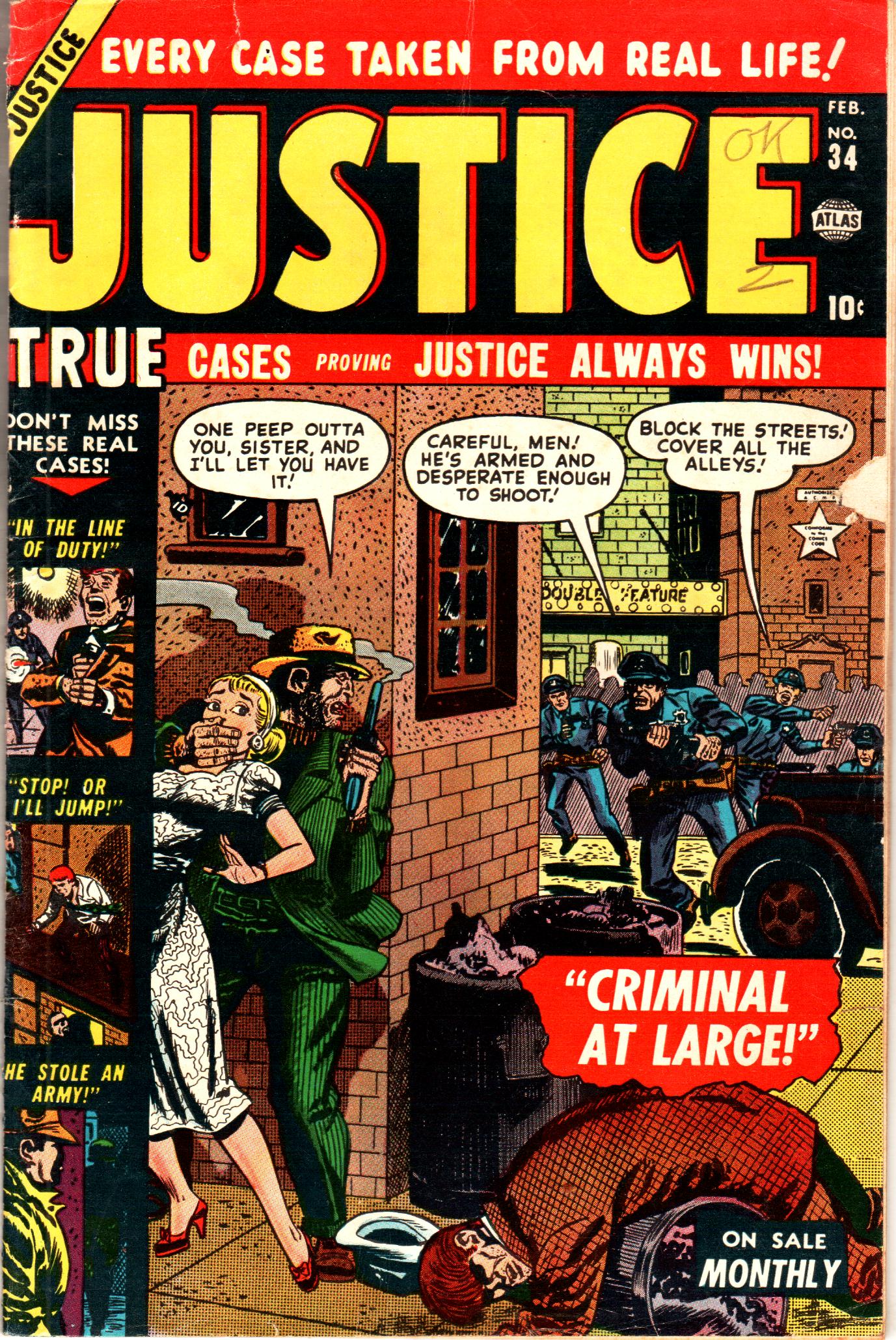 Read online Justice (1947) comic -  Issue #34 - 1