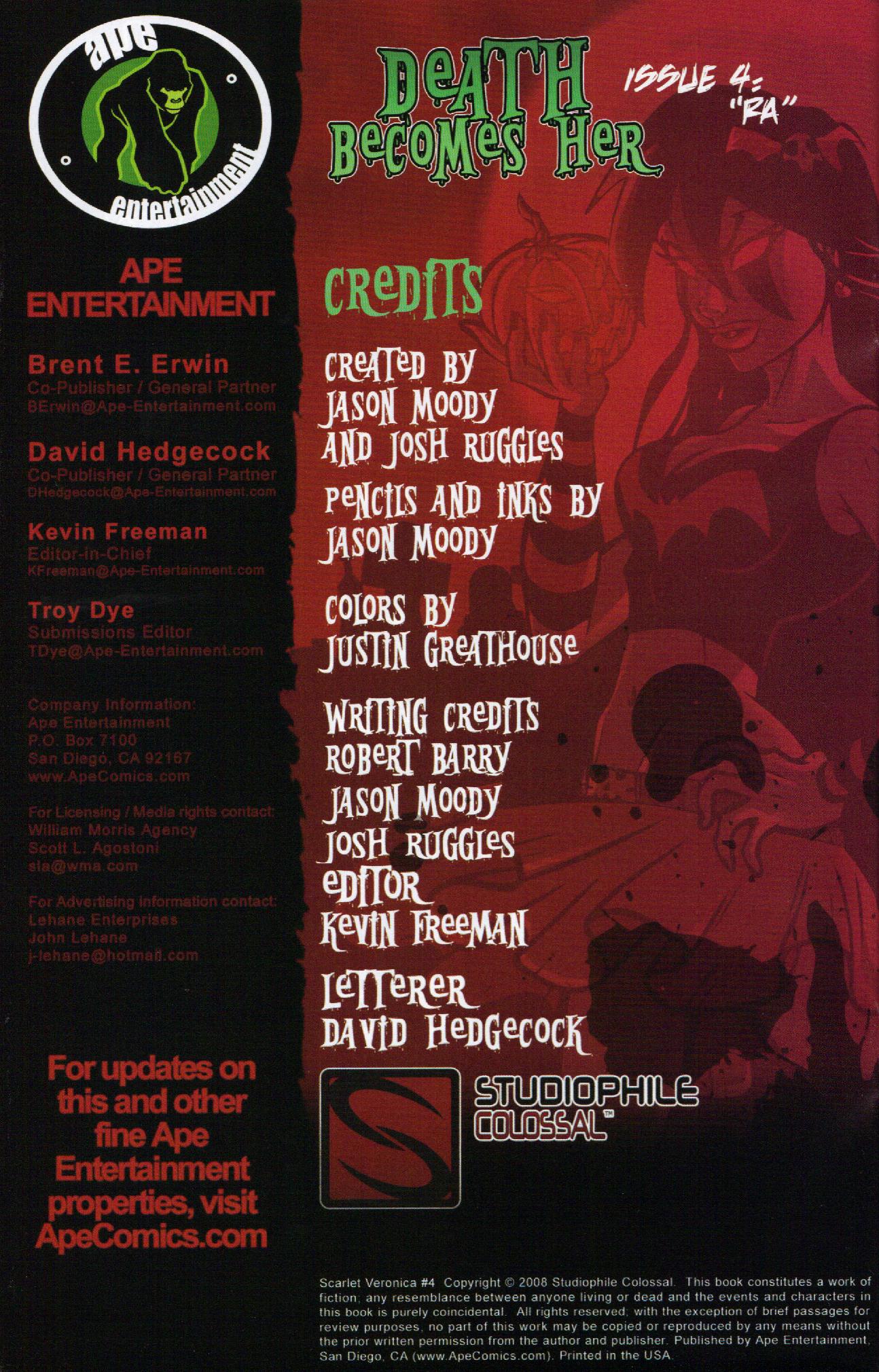 Read online Scarlet Veronica comic -  Issue #4 - 2