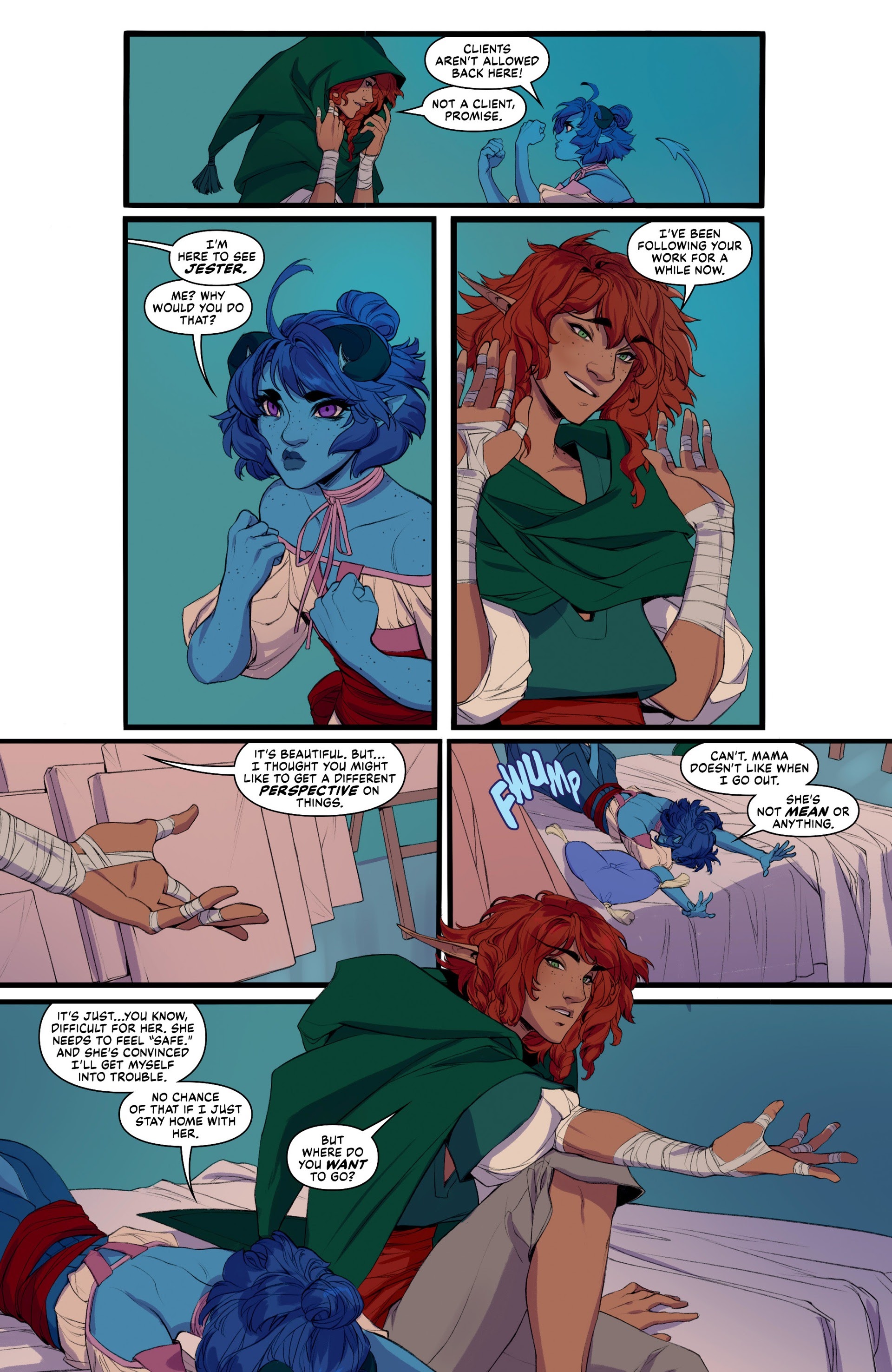 Read online Critical Role: The Mighty Nein Origins–Jester Lavorre comic -  Issue # Full - 20