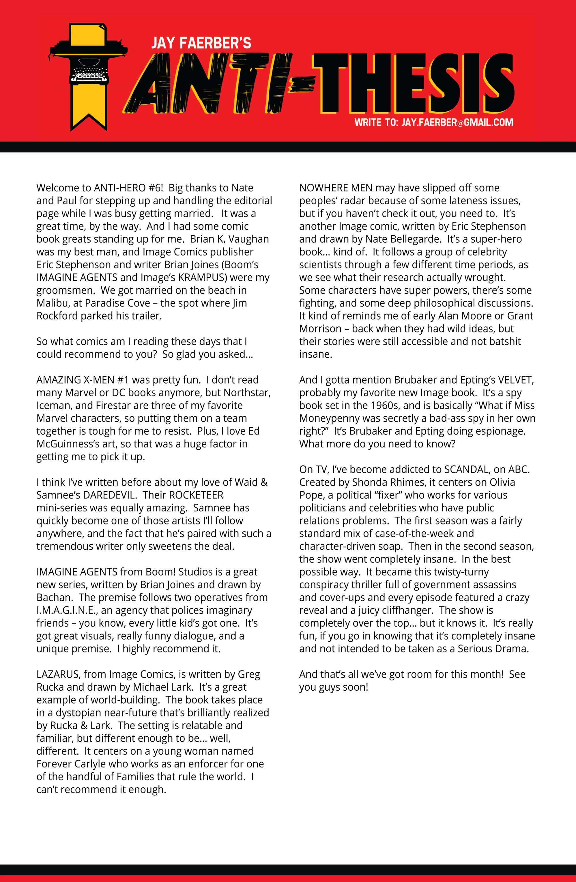 Read online Anti-Hero (2013) comic -  Issue #6 - 13