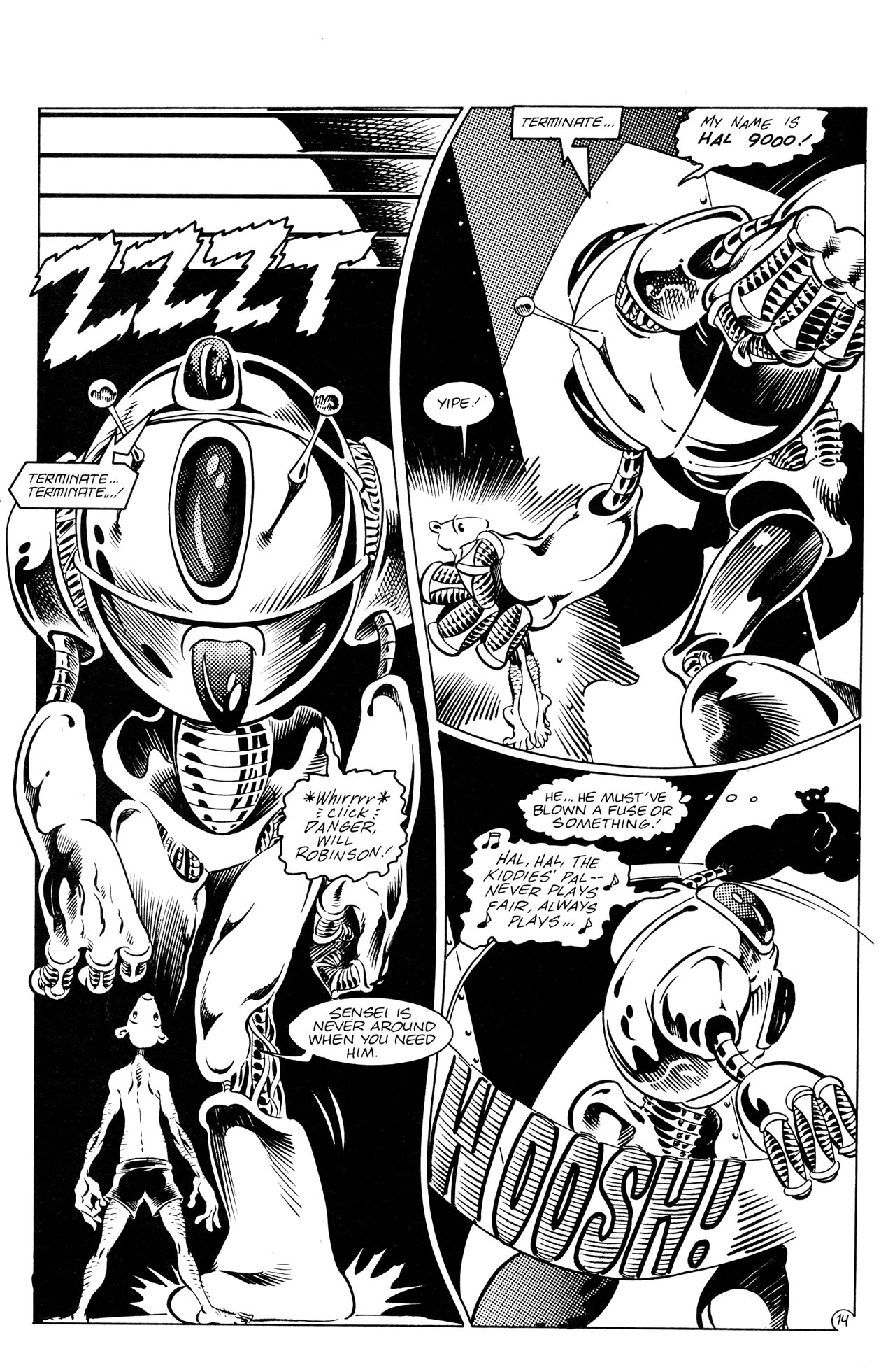 Read online Adolescent Radioactive Black Belt Hamsters comic -  Issue #7 - 15