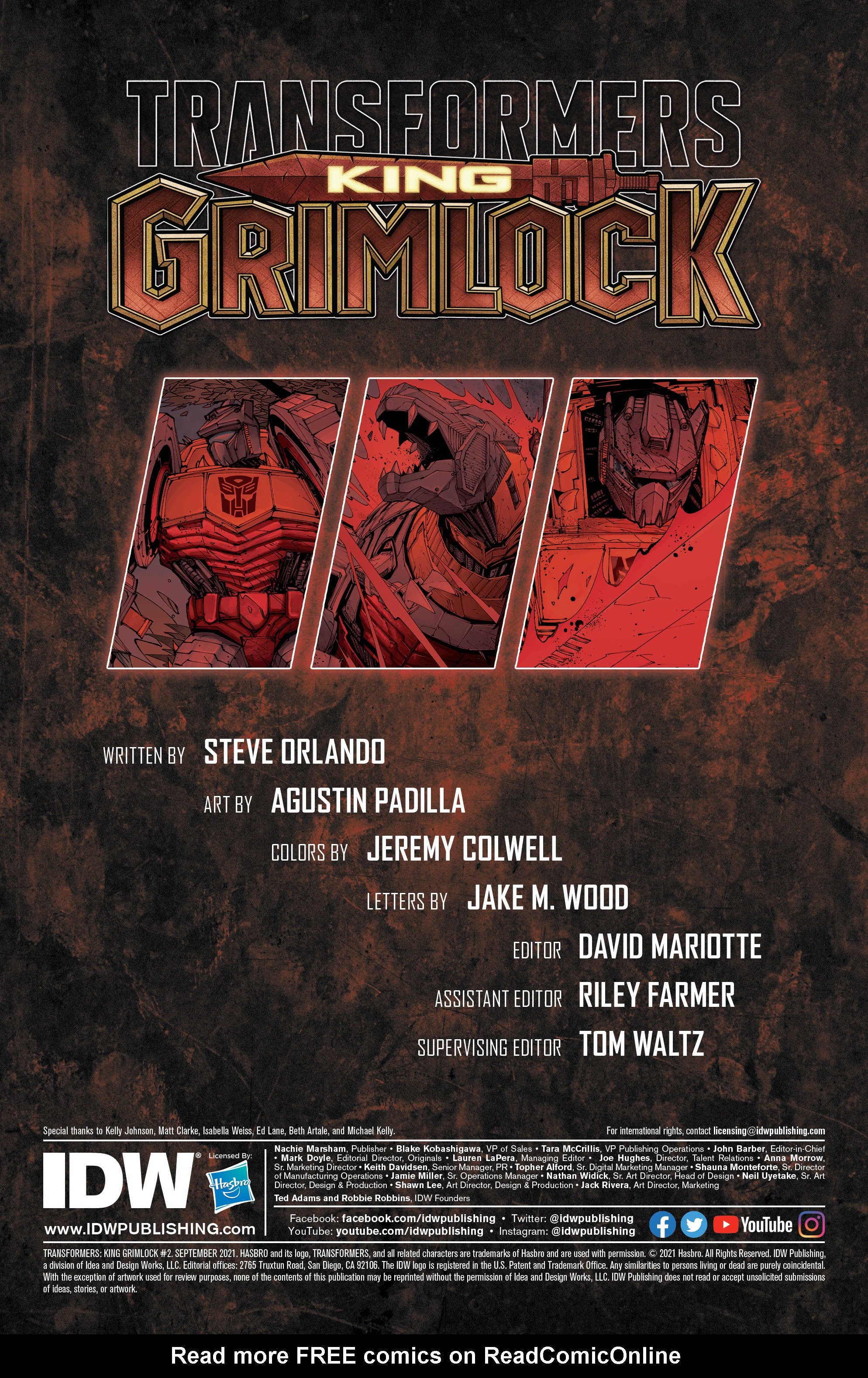 Read online Transformers: King Grimlock comic -  Issue #2 - 2