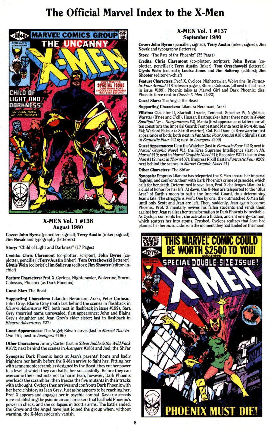 Read online The Official Marvel Index To The X-Men (1994) comic -  Issue #3 - 10
