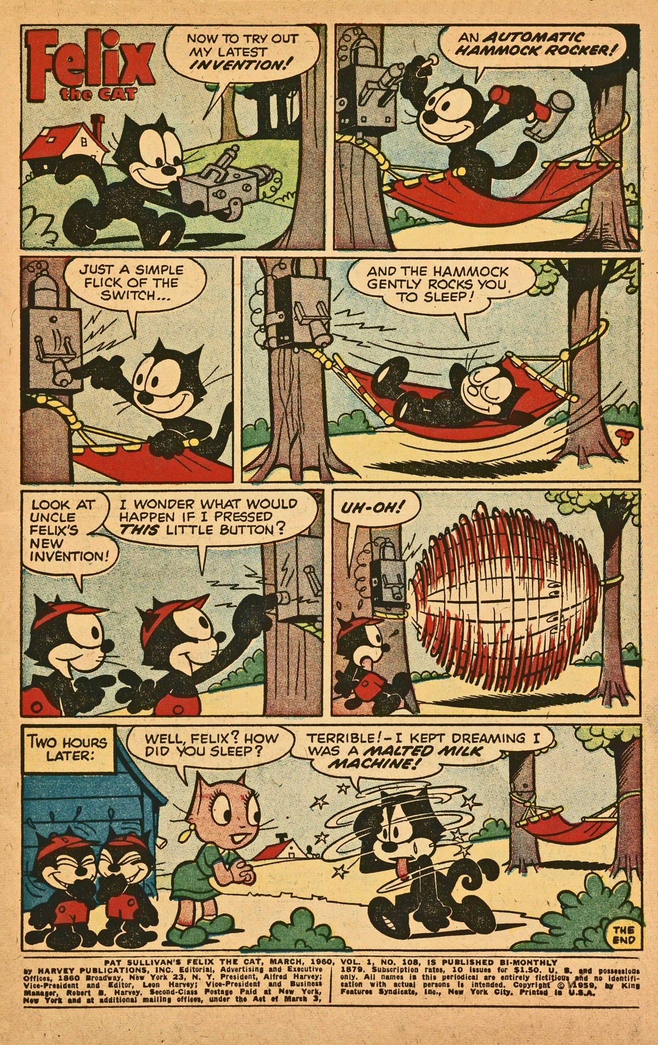 Read online Felix the Cat (1955) comic -  Issue #108 - 3