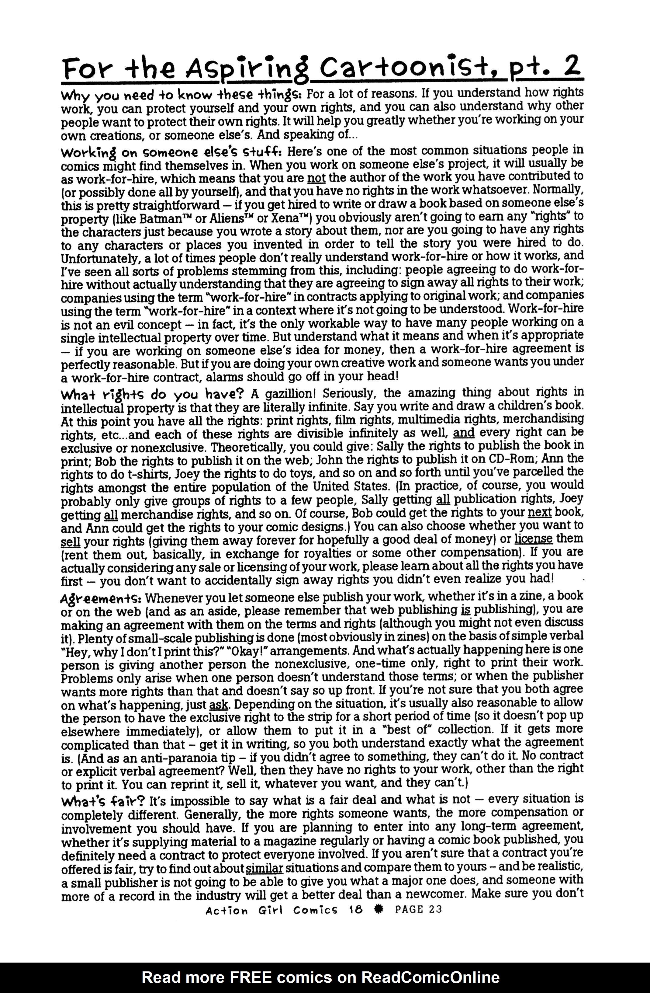 Read online Action Girl Comics comic -  Issue #18 - 25