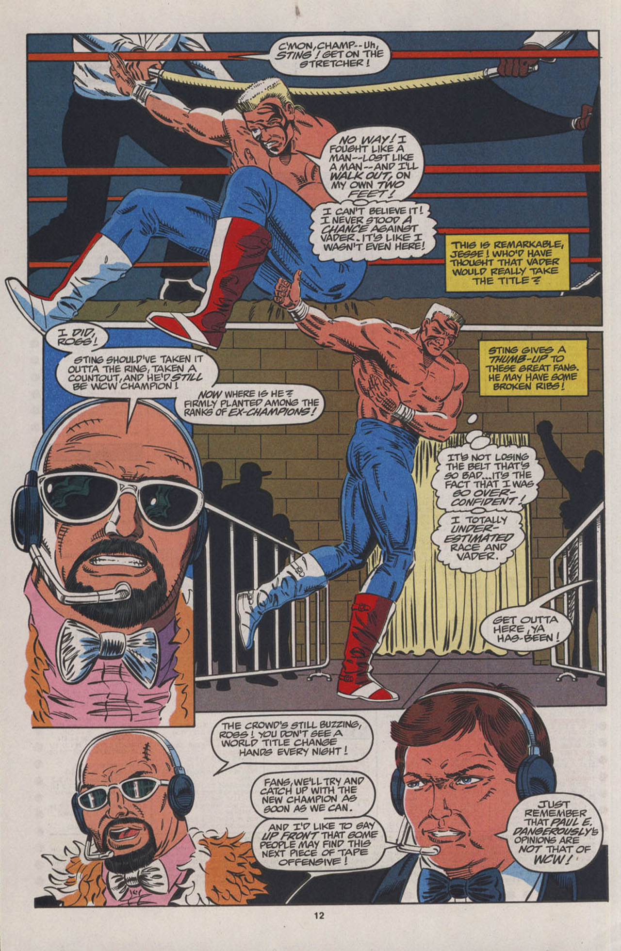 Read online WCW World Championship Wrestling comic -  Issue #12 - 14