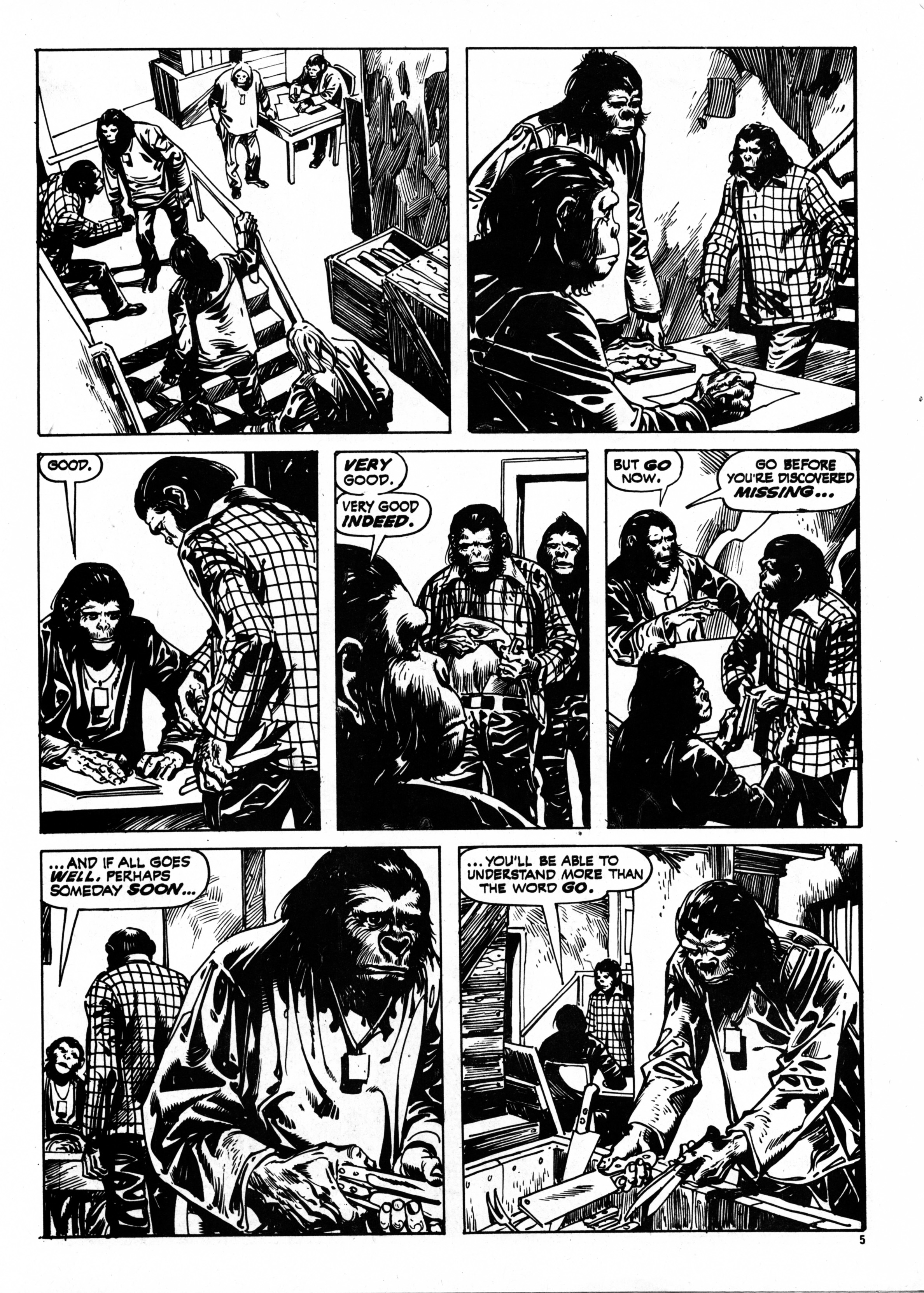 Read online Planet of the Apes (1974) comic -  Issue #70 - 5