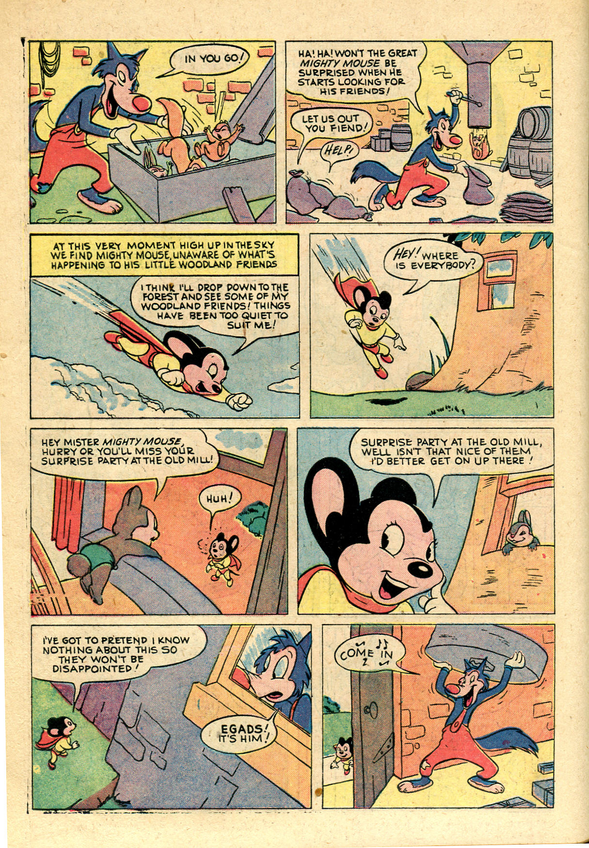 Read online Paul Terry's Mighty Mouse Comics comic -  Issue #21 - 22