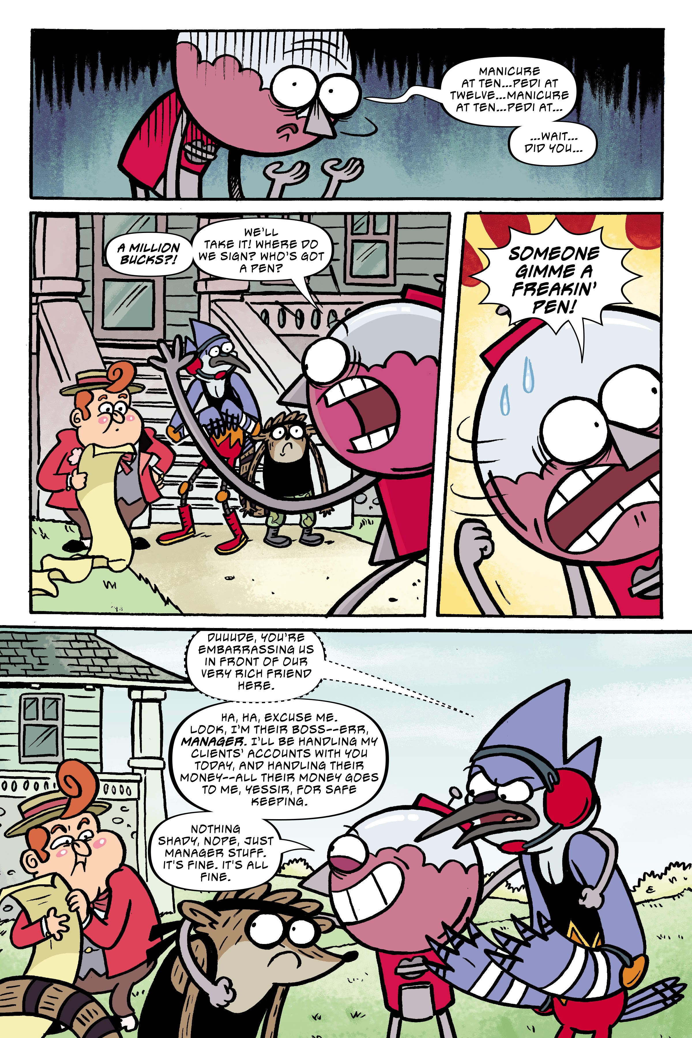 Read online Regular Show: Wrasslesplosion comic -  Issue # TPB - 33