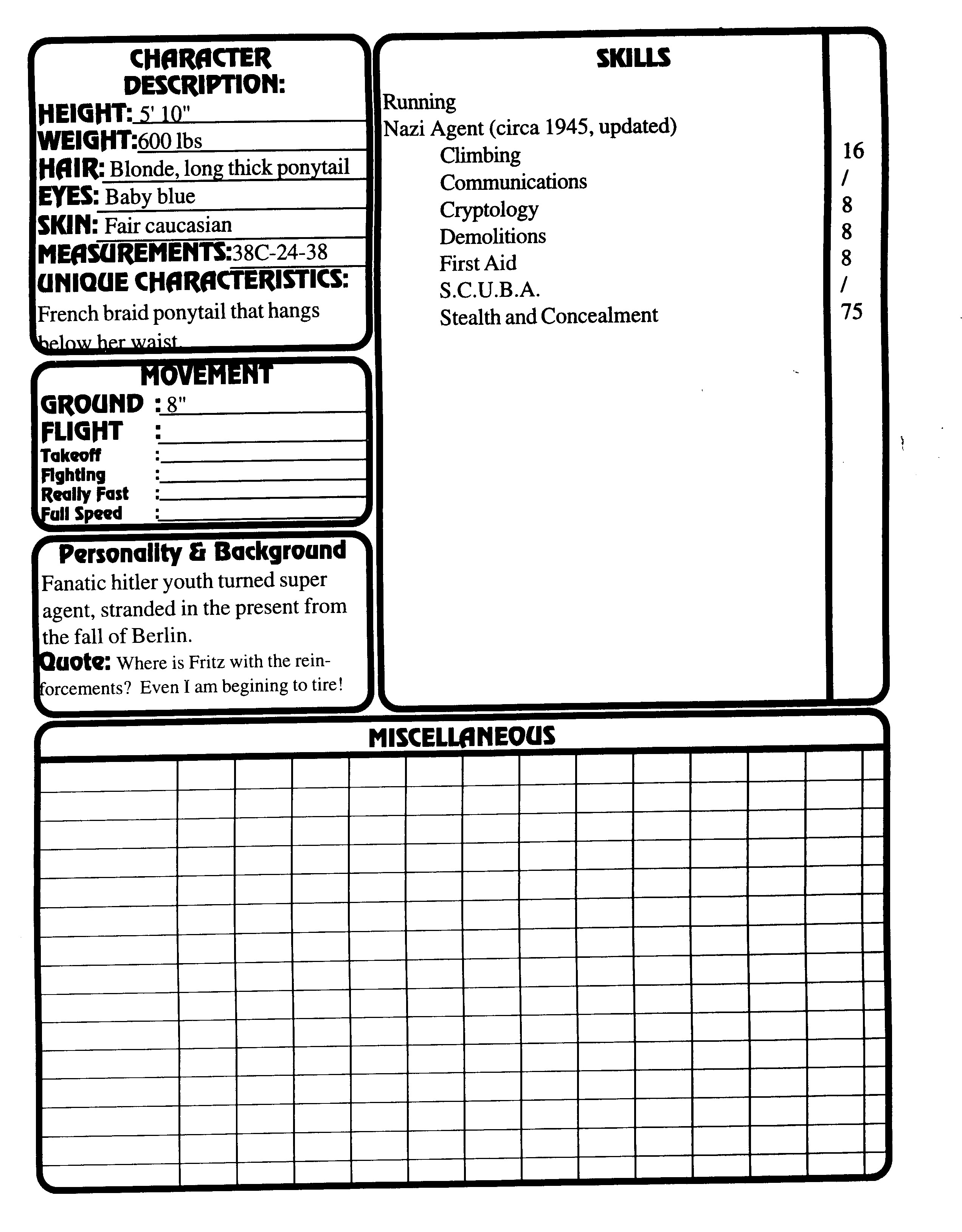 Read online Superbabes: The Femforce Role-Playing Game comic -  Issue # TPB - 134