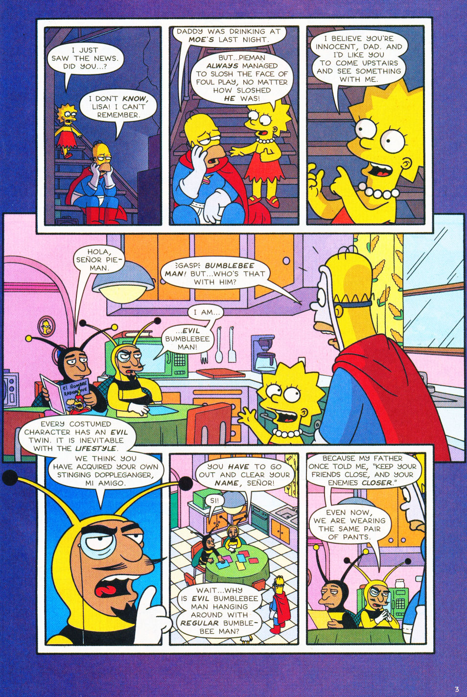 Read online Bongo Comics Presents Simpsons Super Spectacular comic -  Issue #1 - 4