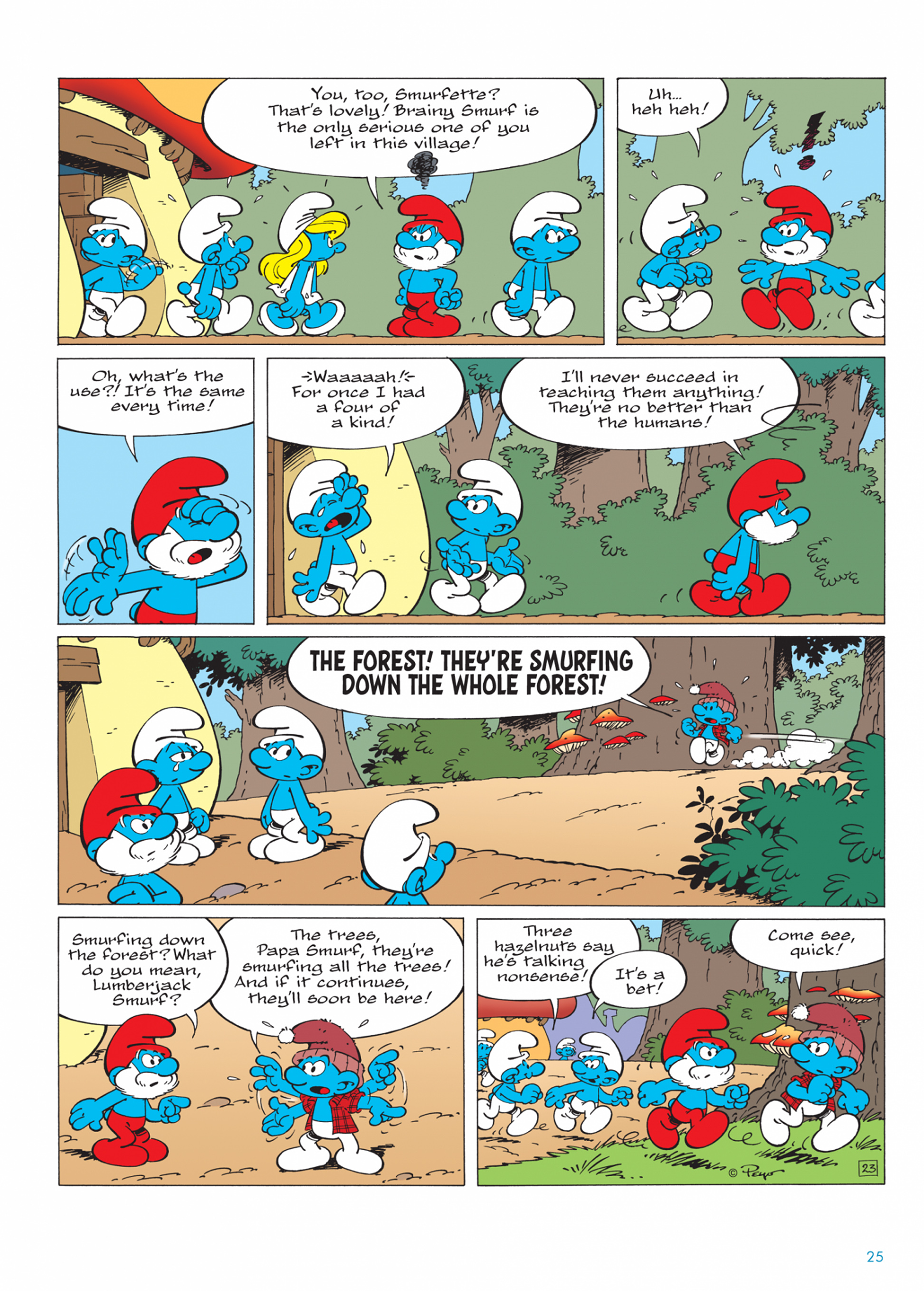 Read online The Smurfs comic -  Issue #25 - 26