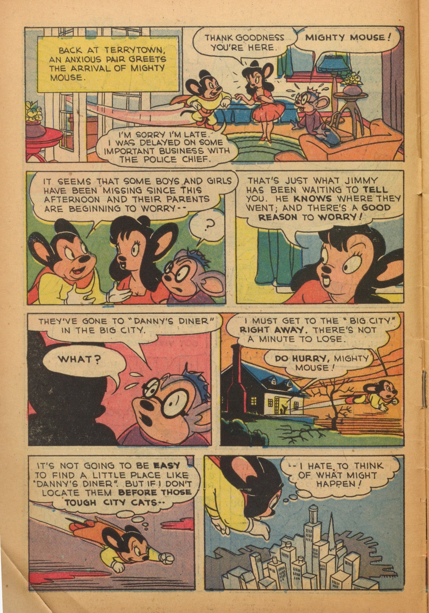 Read online Paul Terry's Mighty Mouse Comics comic -  Issue #6 - 10