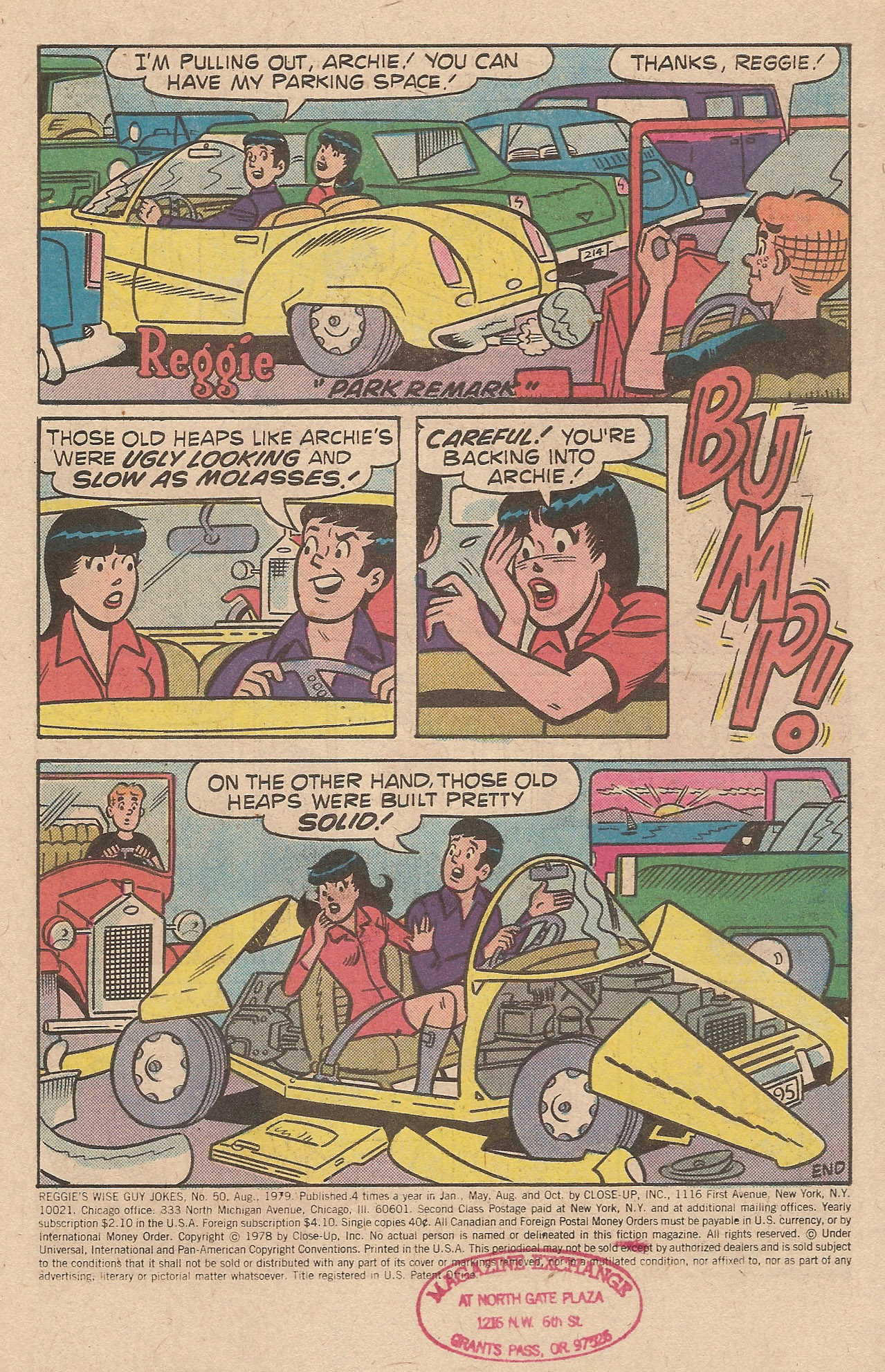 Read online Reggie's Wise Guy Jokes comic -  Issue #50 - 3