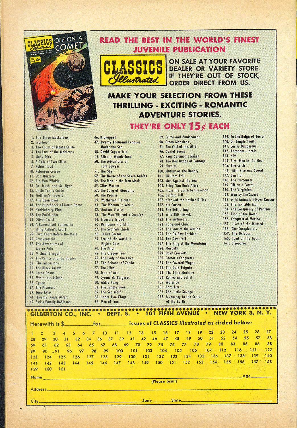 Read online Classics Illustrated comic -  Issue #134 - 52