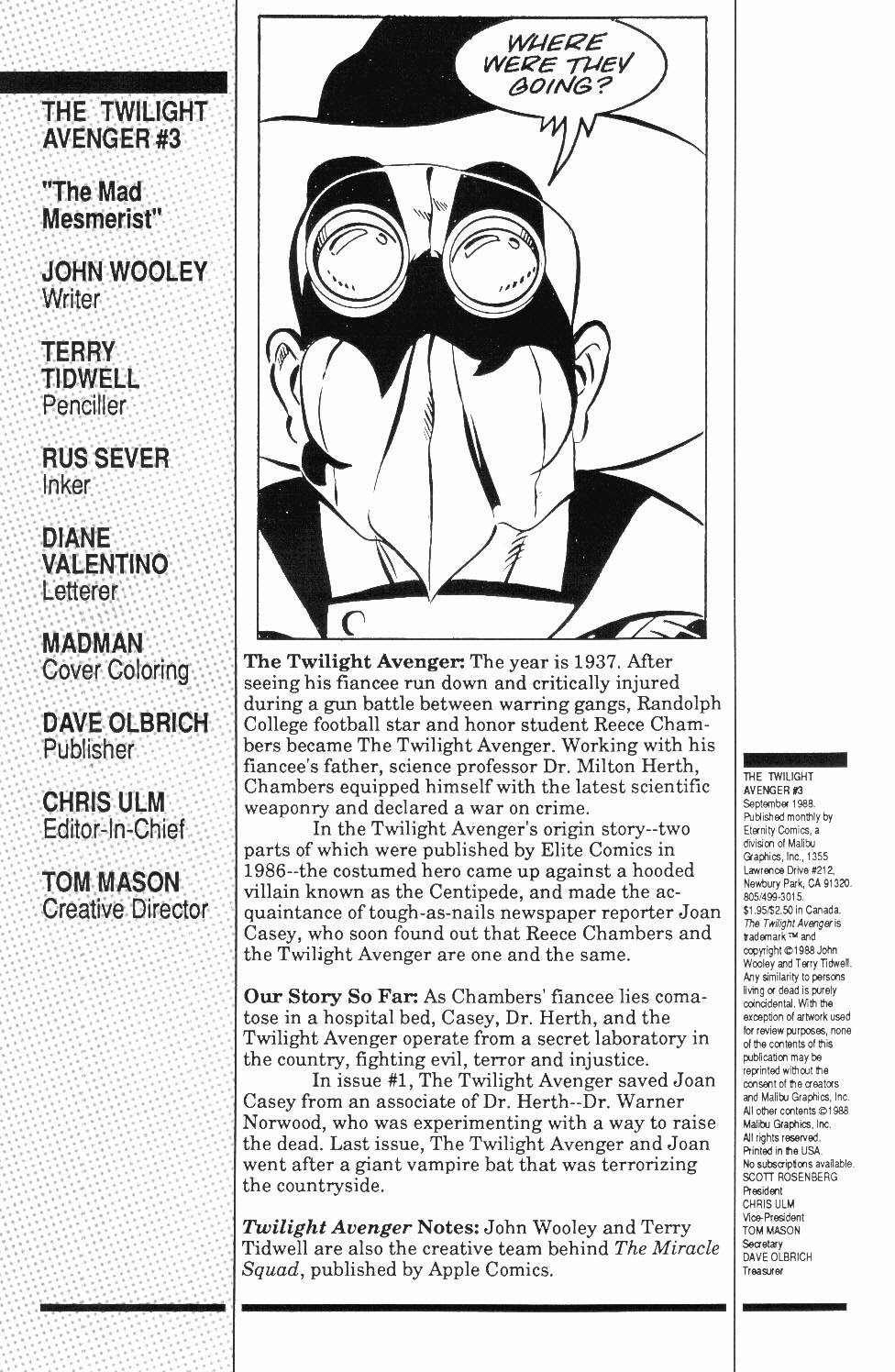 Read online Twilight Avenger comic -  Issue #3 - 2