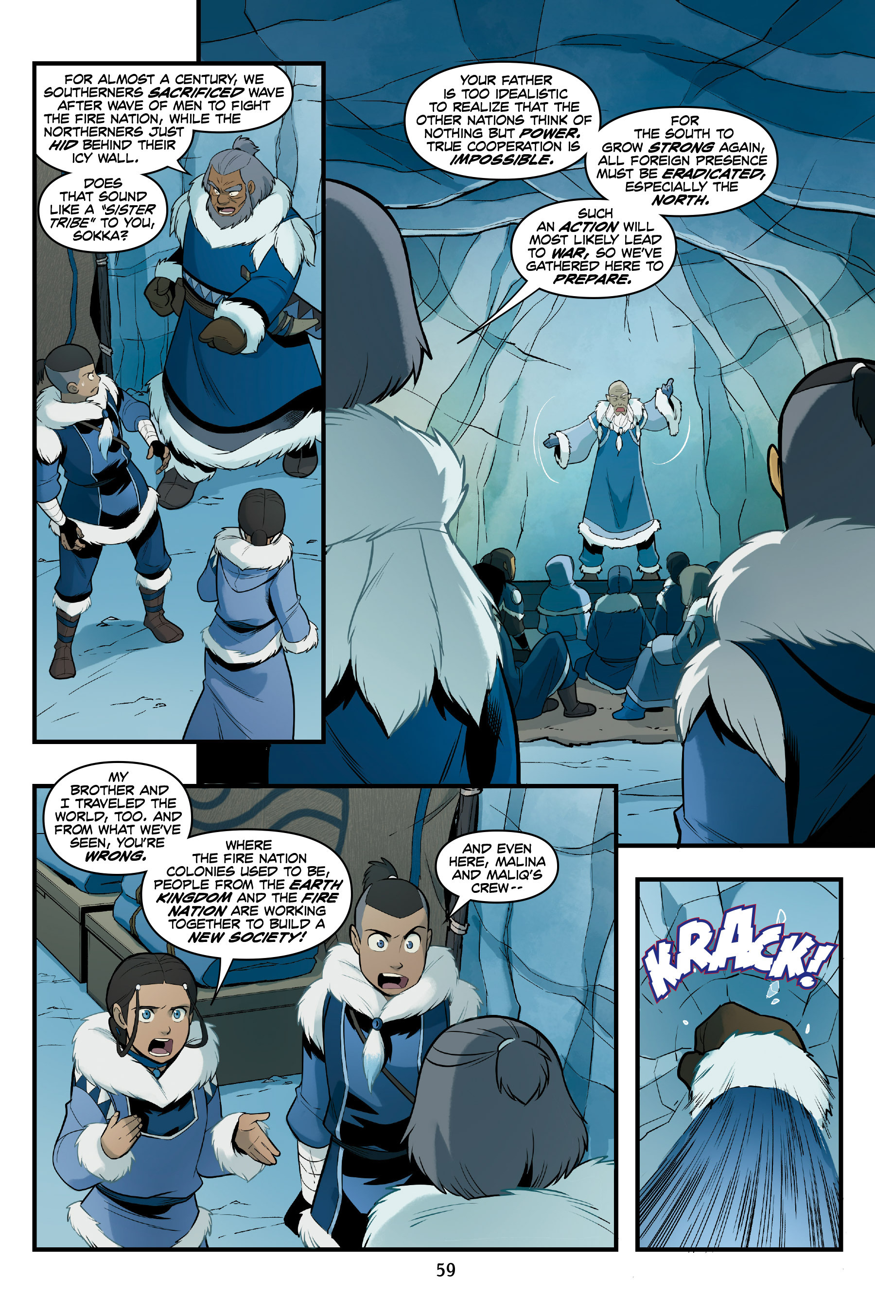 Read online Nickelodeon Avatar: The Last Airbender - North and South comic -  Issue #1 - 58