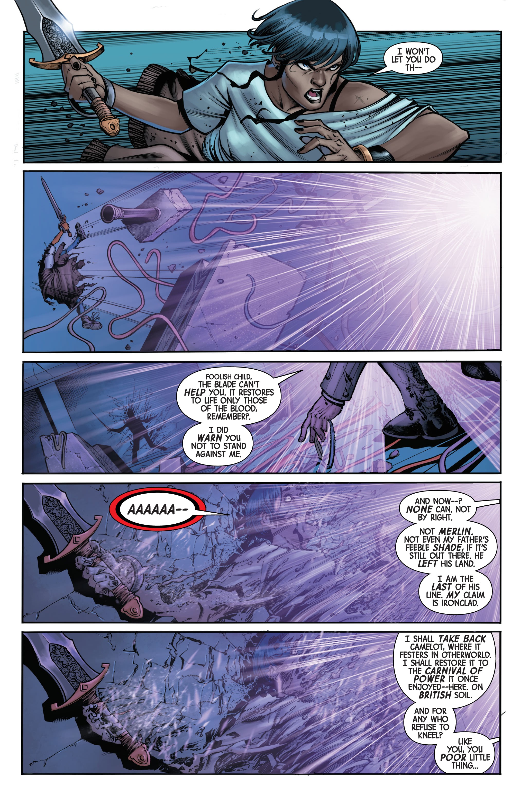Read online Black Knight: Curse Of The Ebony Blade comic -  Issue #4 - 19
