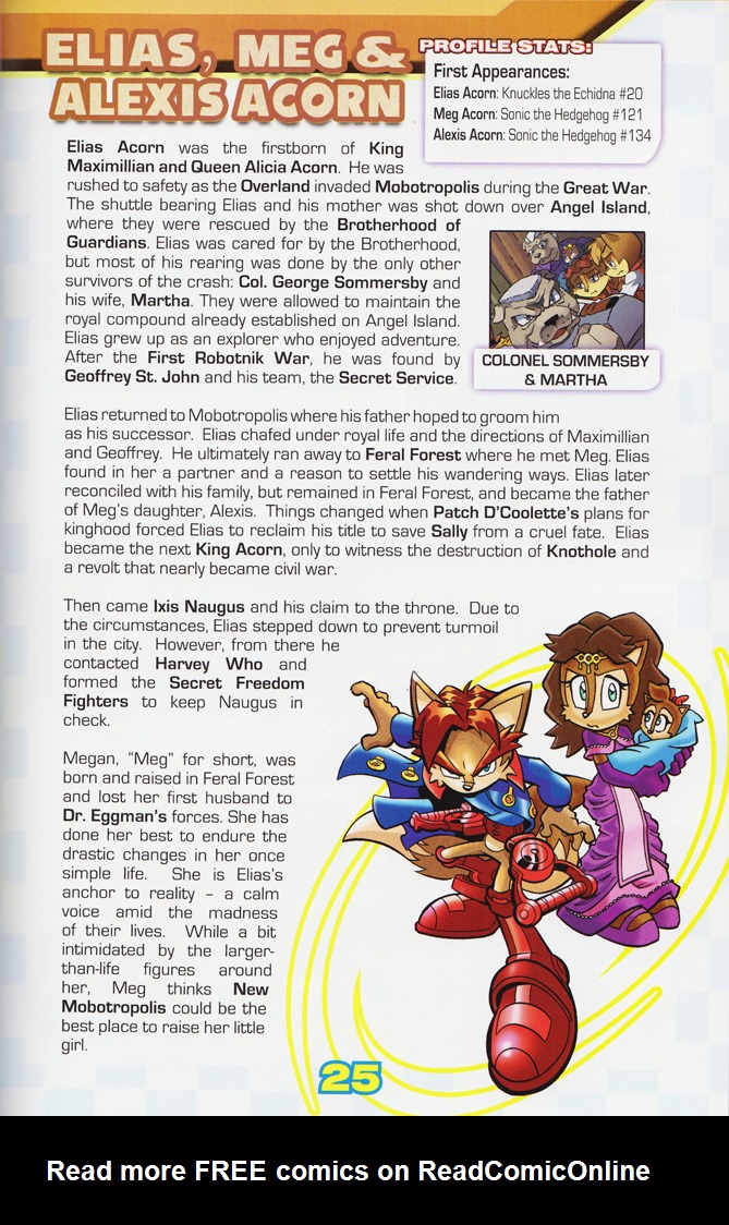 Read online Sonic the Hedgehog: The Complete Sonic Comic Encyclopedia comic -  Issue # TPB - 27