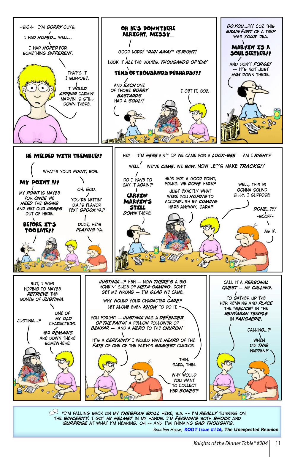 Read online Knights of the Dinner Table comic -  Issue #204 - 13