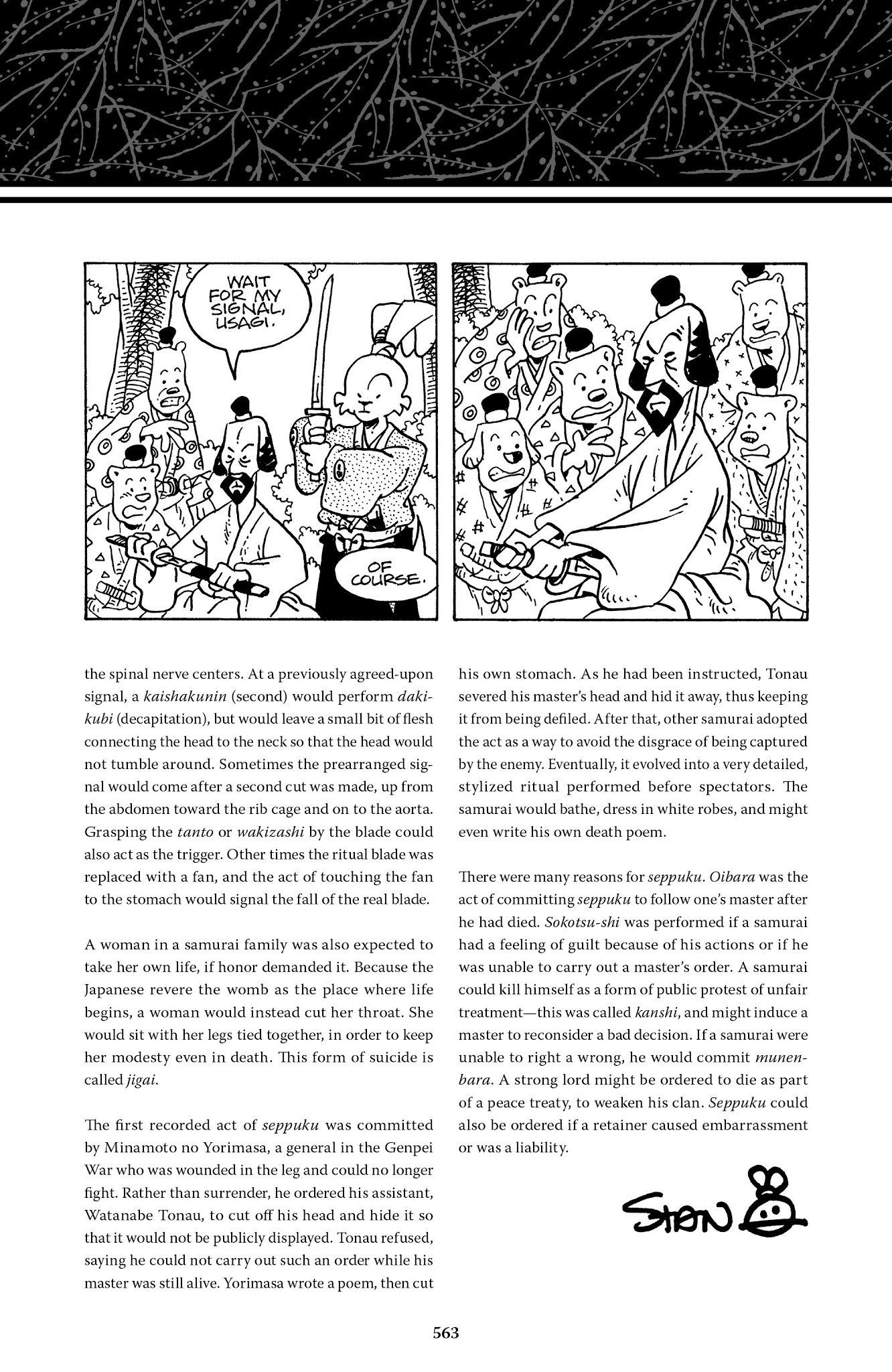 Read online The Usagi Yojimbo Saga comic -  Issue # TPB 7 - 555