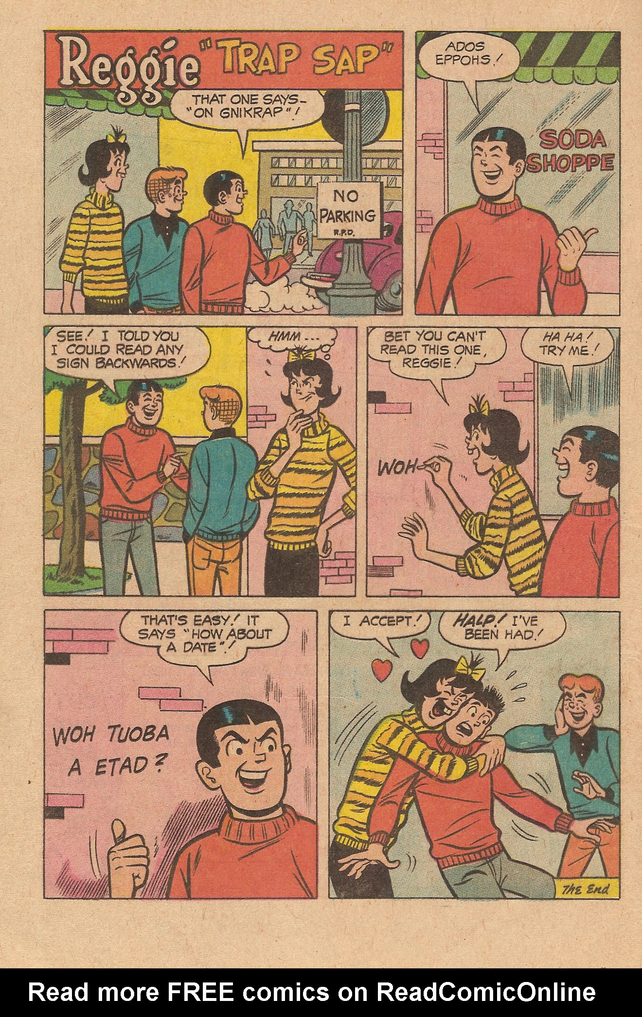 Read online Reggie's Wise Guy Jokes comic -  Issue #4 - 20