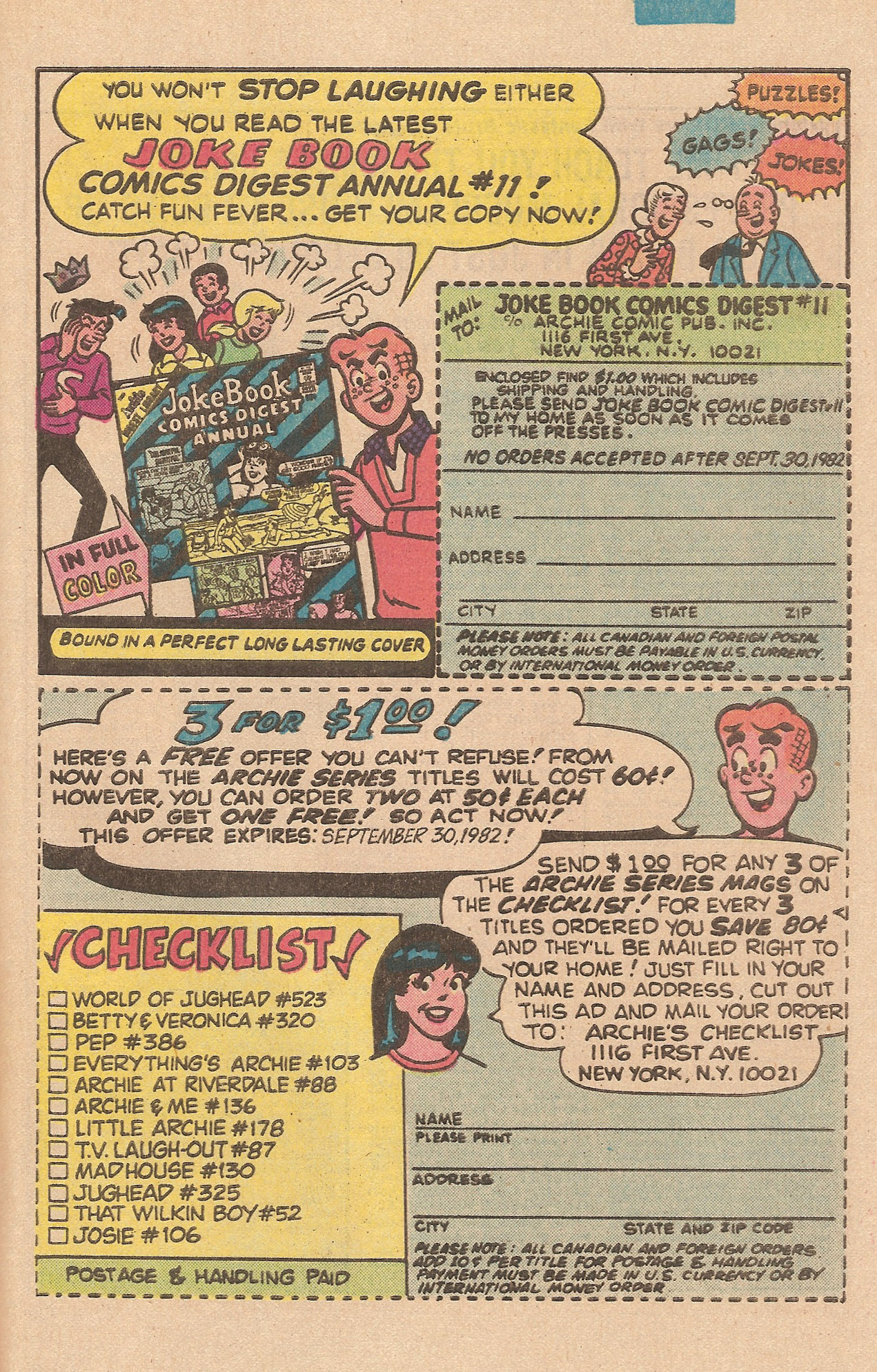 Read online Jughead's Jokes comic -  Issue #78 - 33