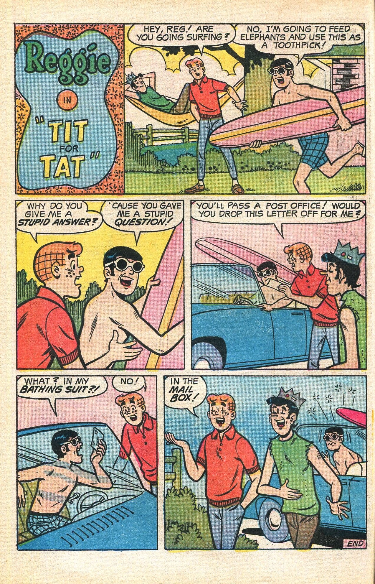 Read online Reggie's Wise Guy Jokes comic -  Issue #8 - 60