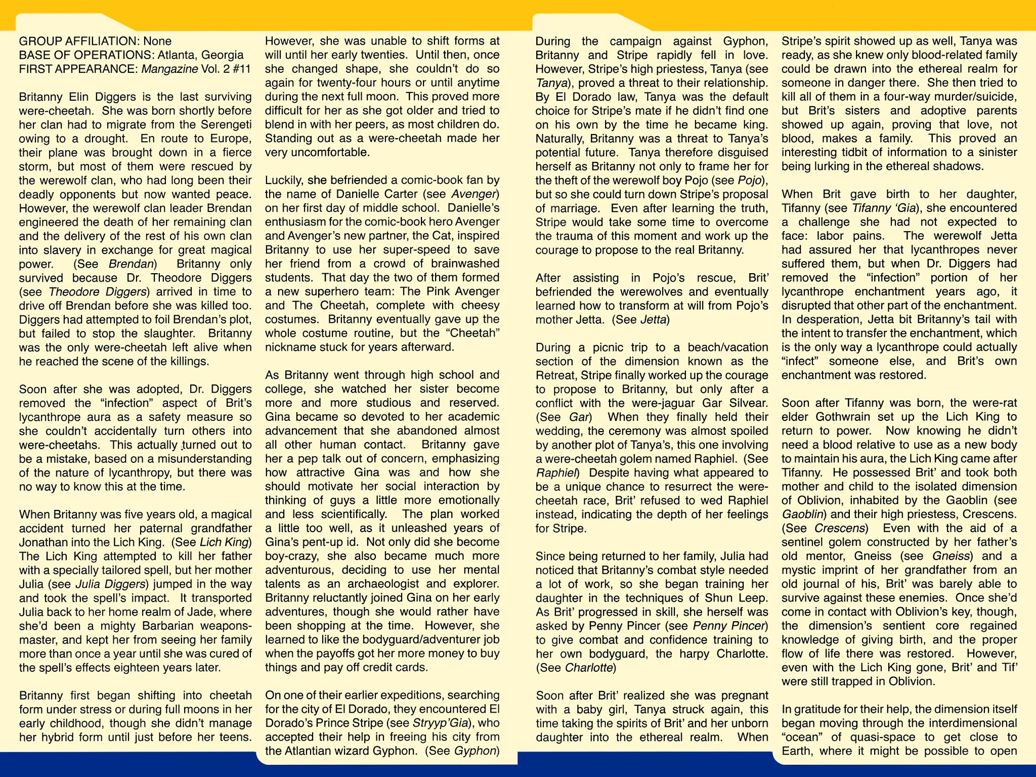 Read online Gold Digger Sourcebook: The Official Handbook of the GD Universe comic -  Issue #3 - 4