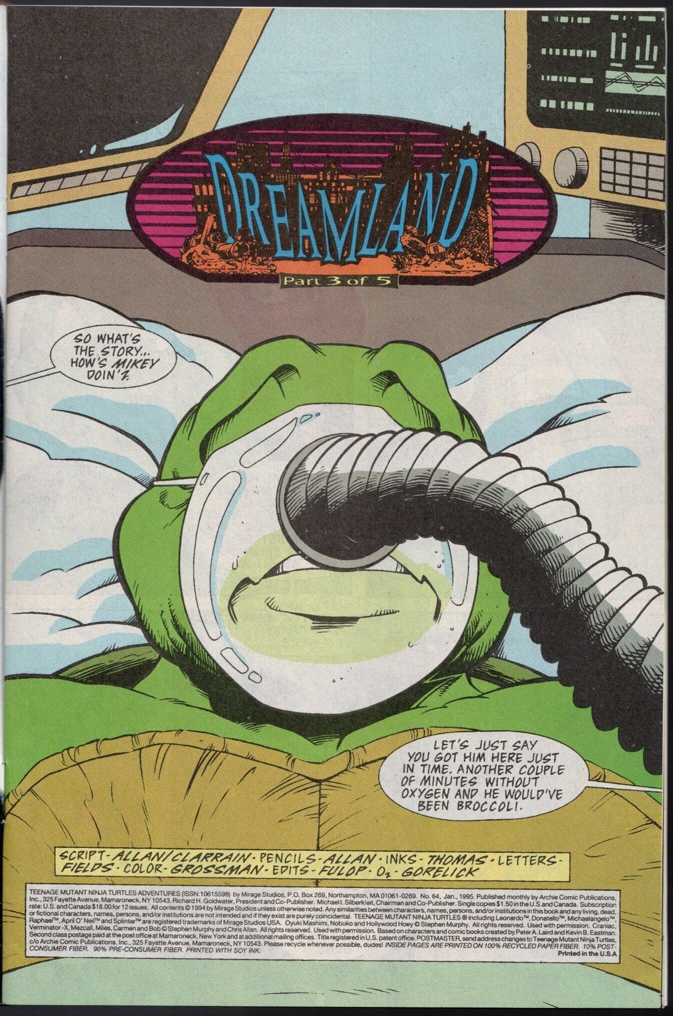 Read online Teenage Mutant Ninja Turtles Adventures (1989) comic -  Issue #64 - 3