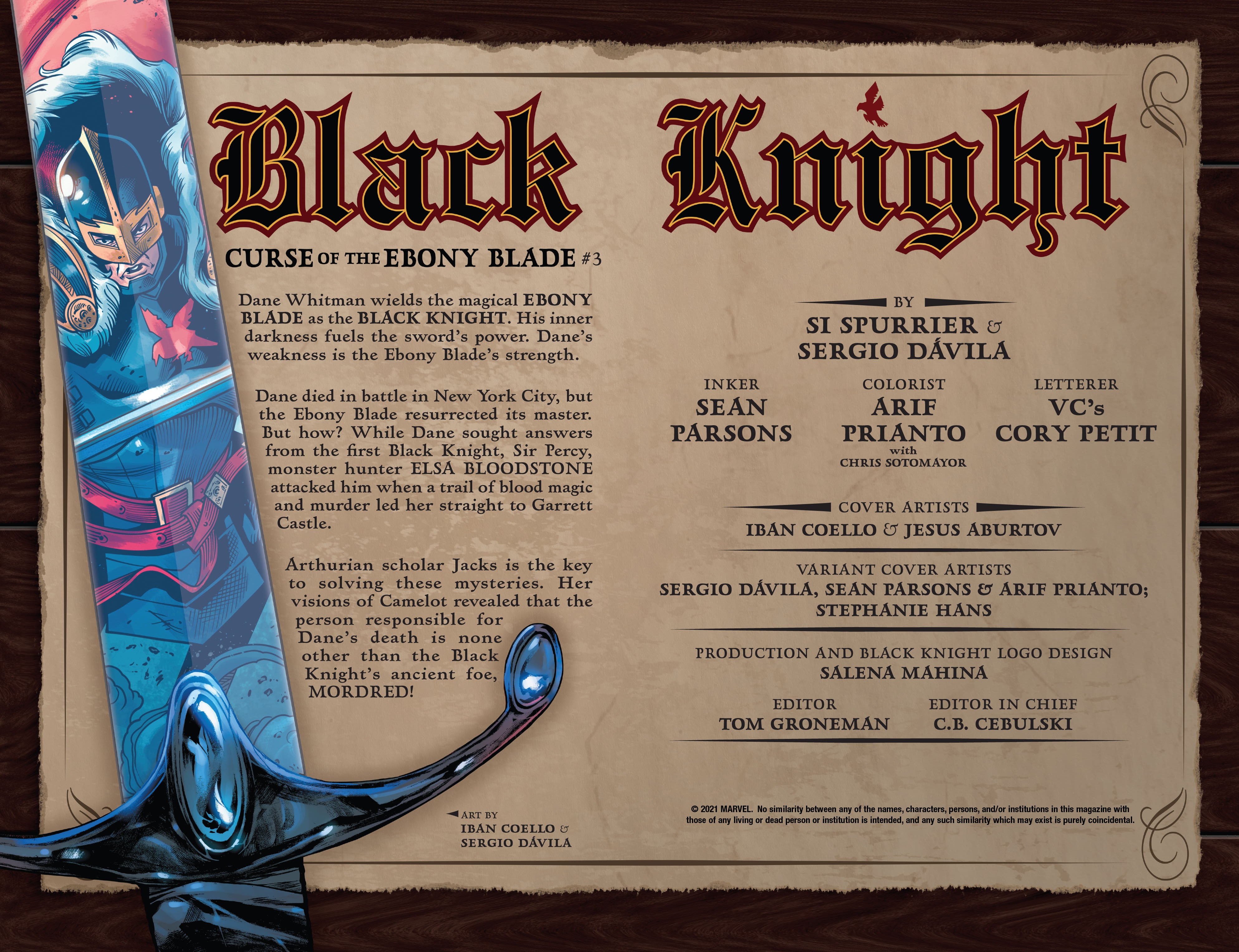 Read online Black Knight: Curse Of The Ebony Blade comic -  Issue #3 - 4