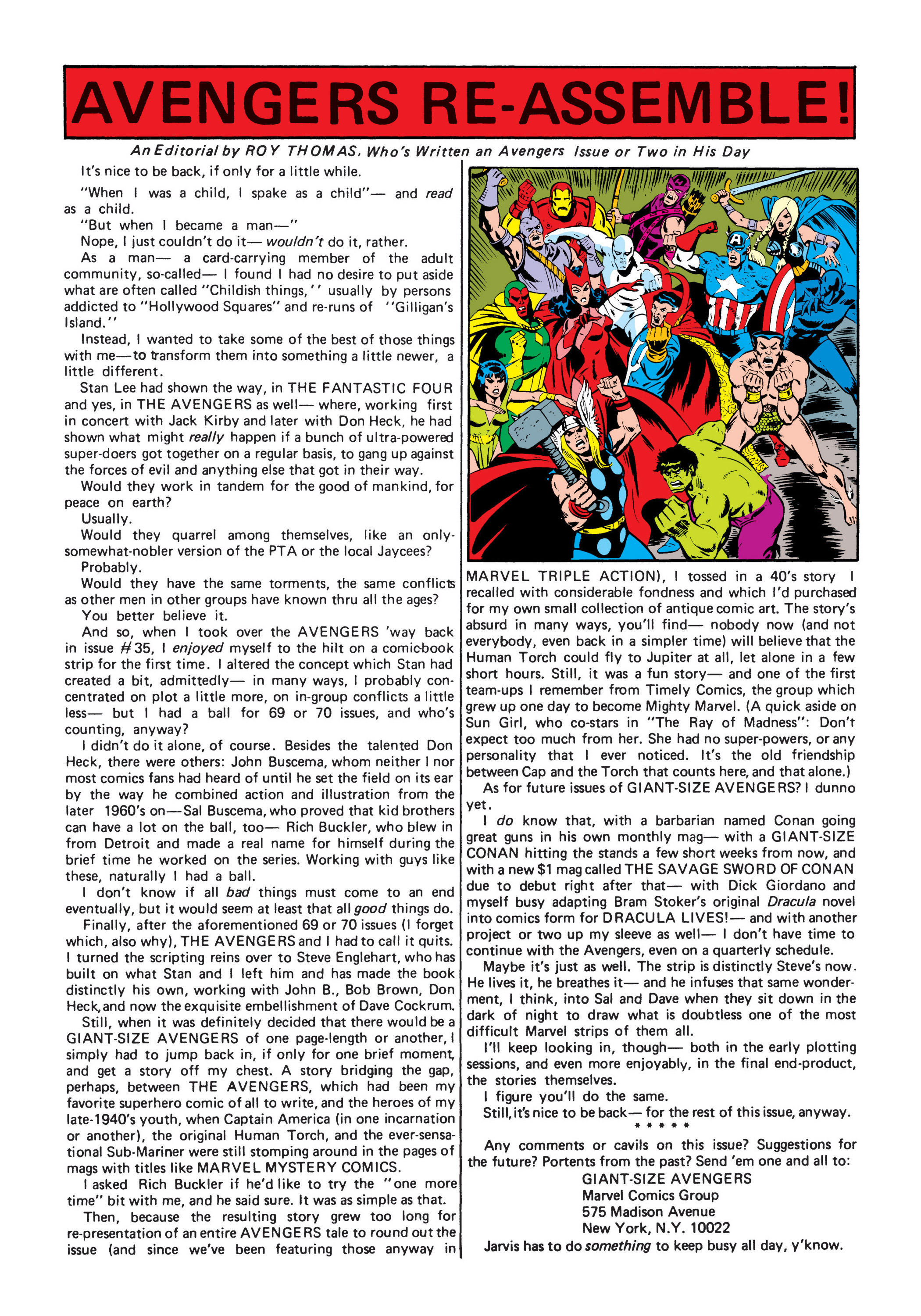 Read online Giant-Size Avengers comic -  Issue #1 - 35