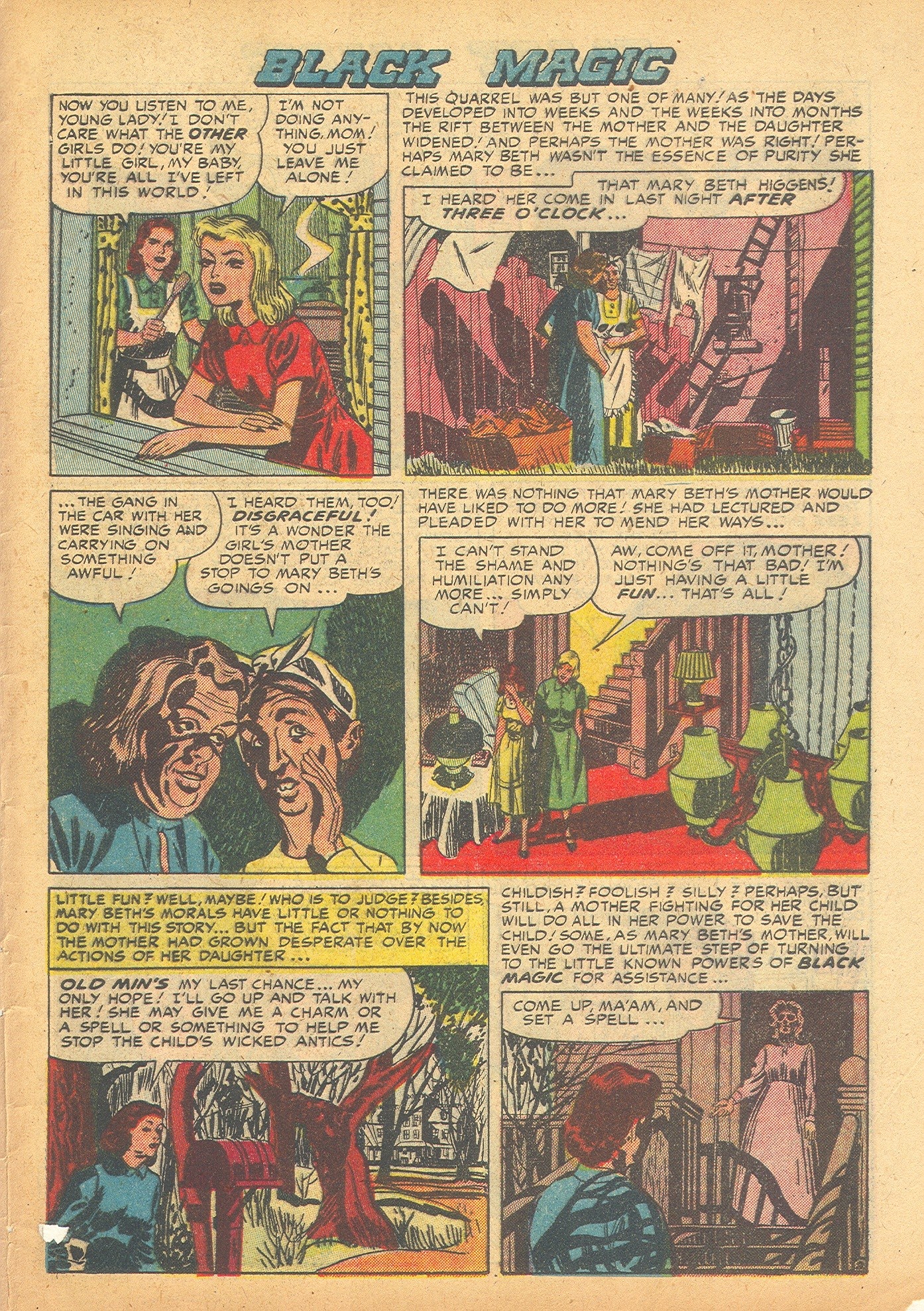 Read online Black Magic (1950) comic -  Issue #6 - 37