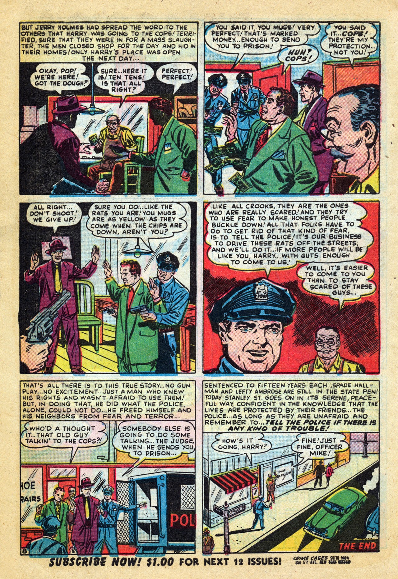 Read online Crime Cases Comics (1951) comic -  Issue #6 - 10