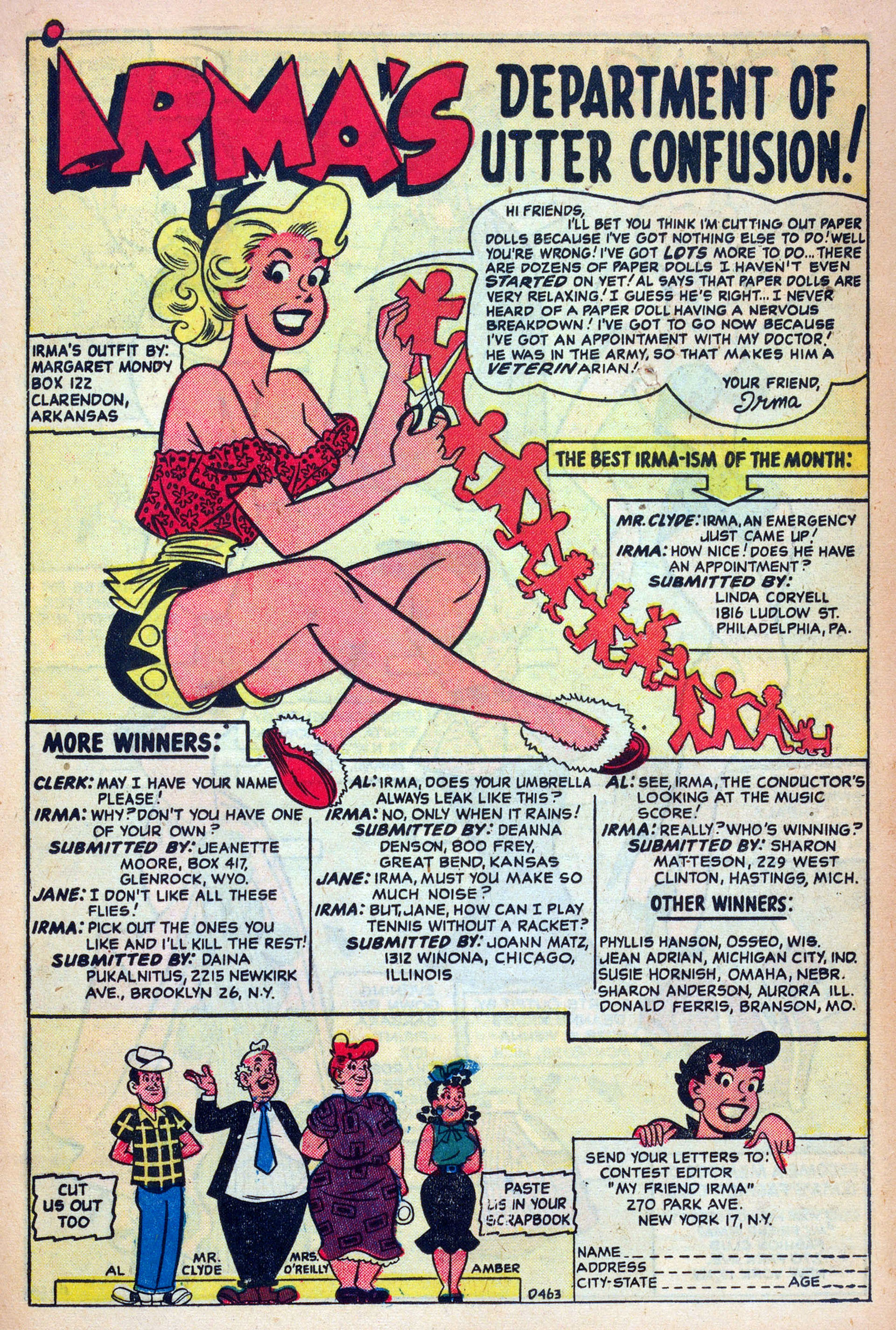 Read online My Friend Irma comic -  Issue #39 - 19