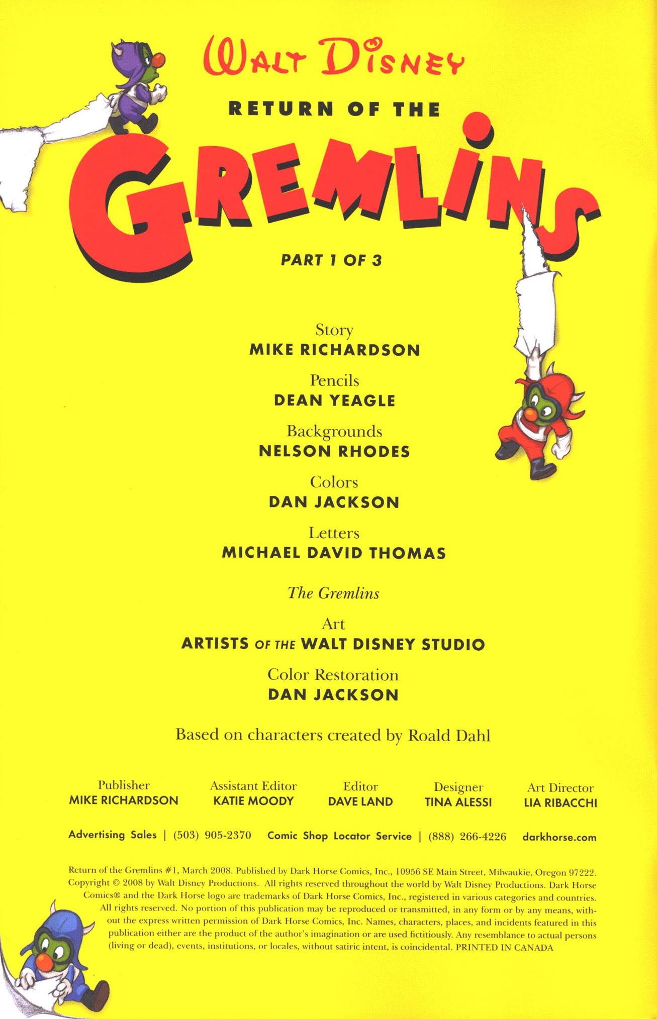 Read online Return of the Gremlins comic -  Issue #1 - 2