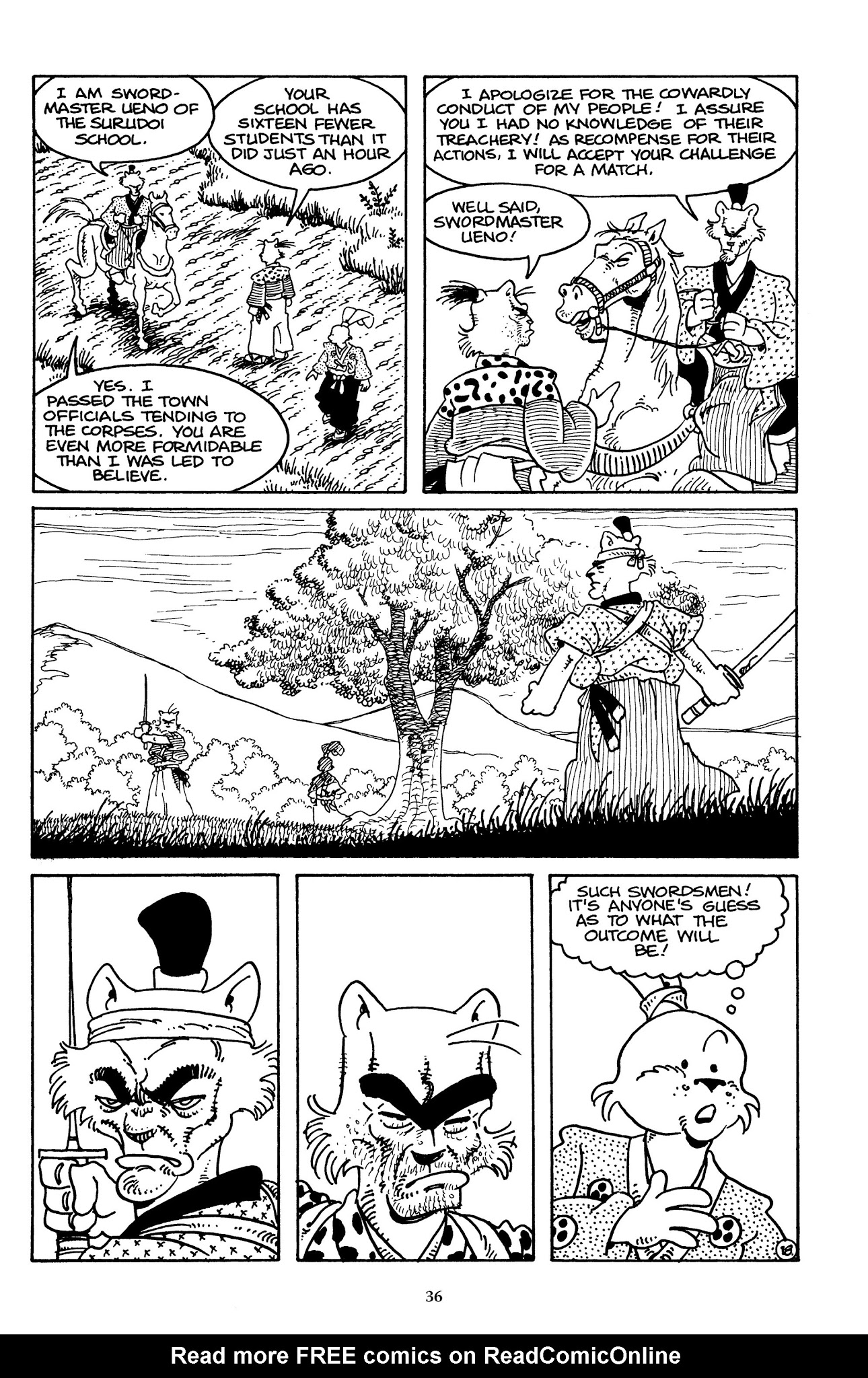 Read online The Usagi Yojimbo Saga comic -  Issue # TPB 2 - 36