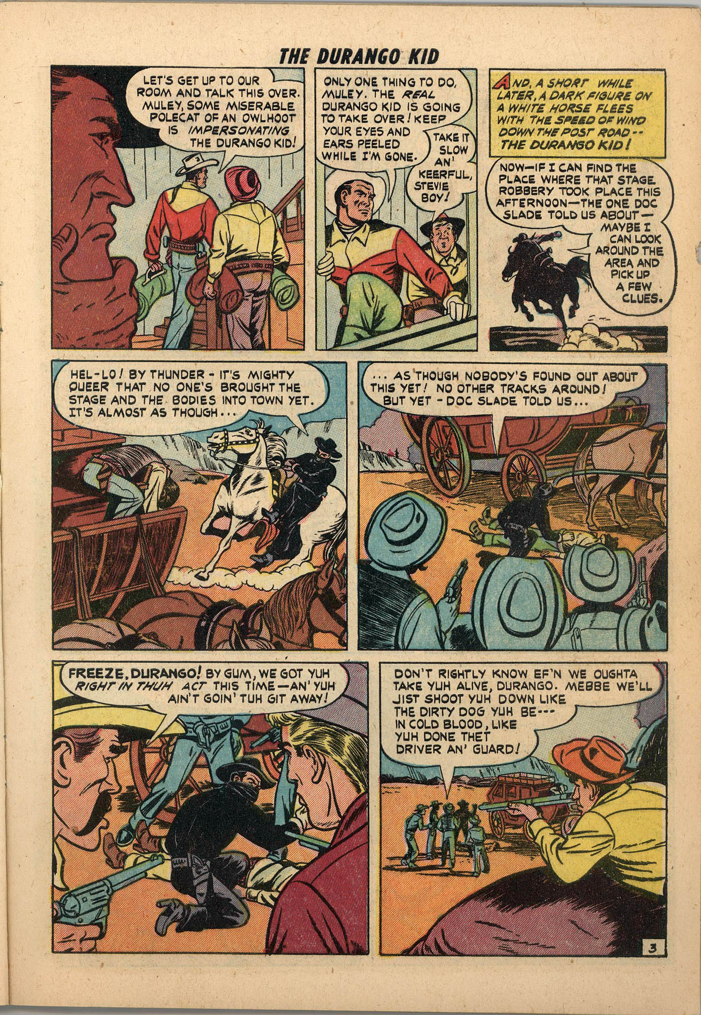 Read online Charles Starrett as The Durango Kid comic -  Issue #3 - 4