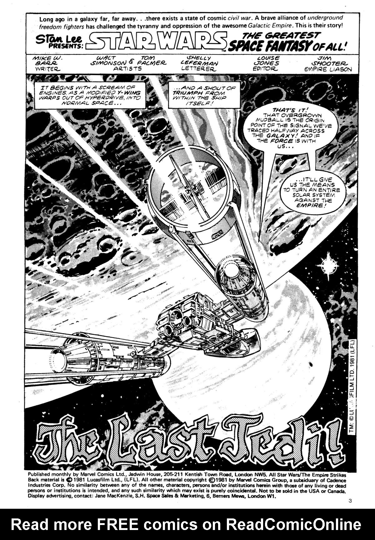 Read online Star Wars: The Empire Strikes Back comic -  Issue #145 - 3