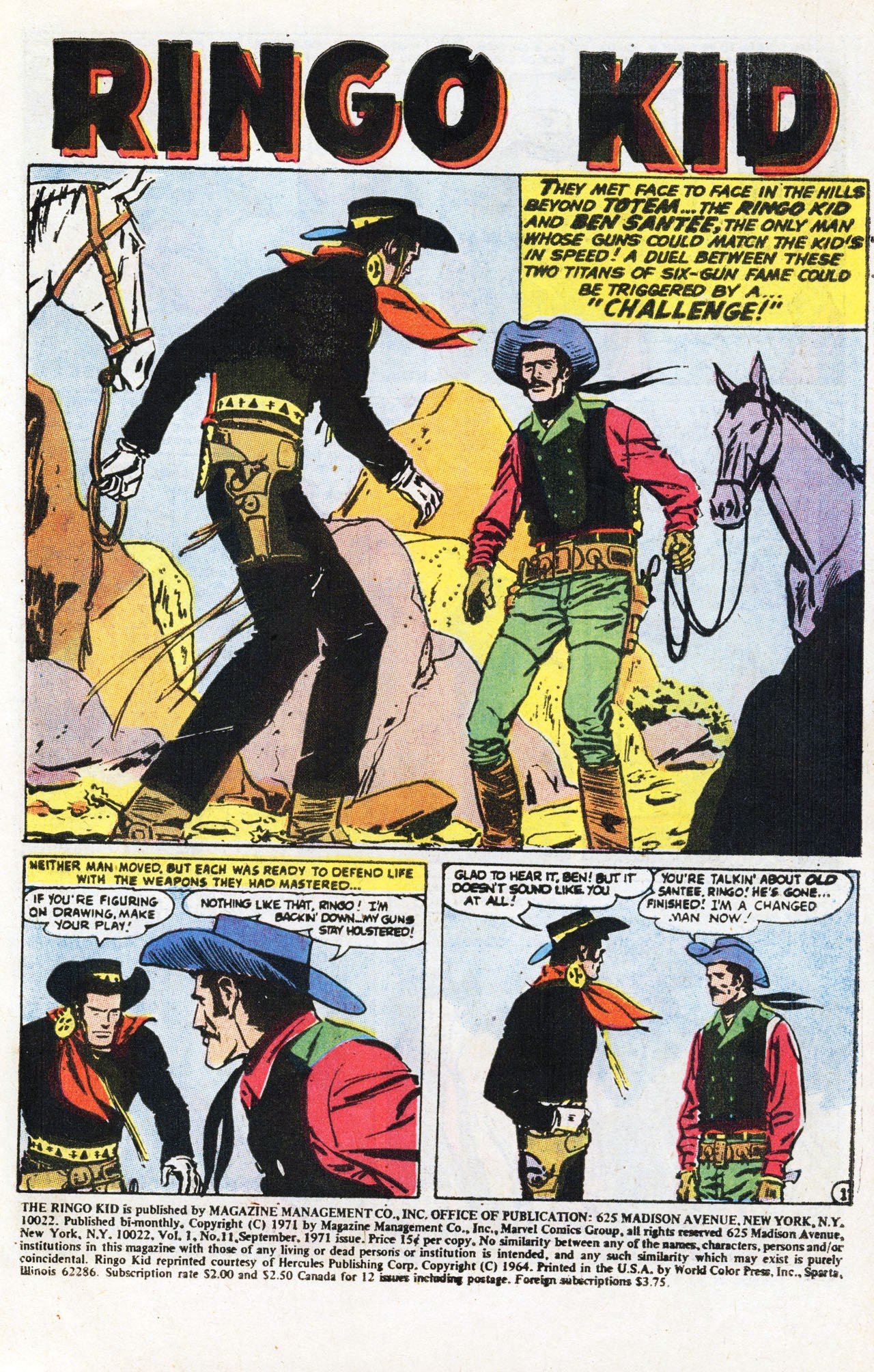Read online Ringo Kid (1970) comic -  Issue #11 - 3