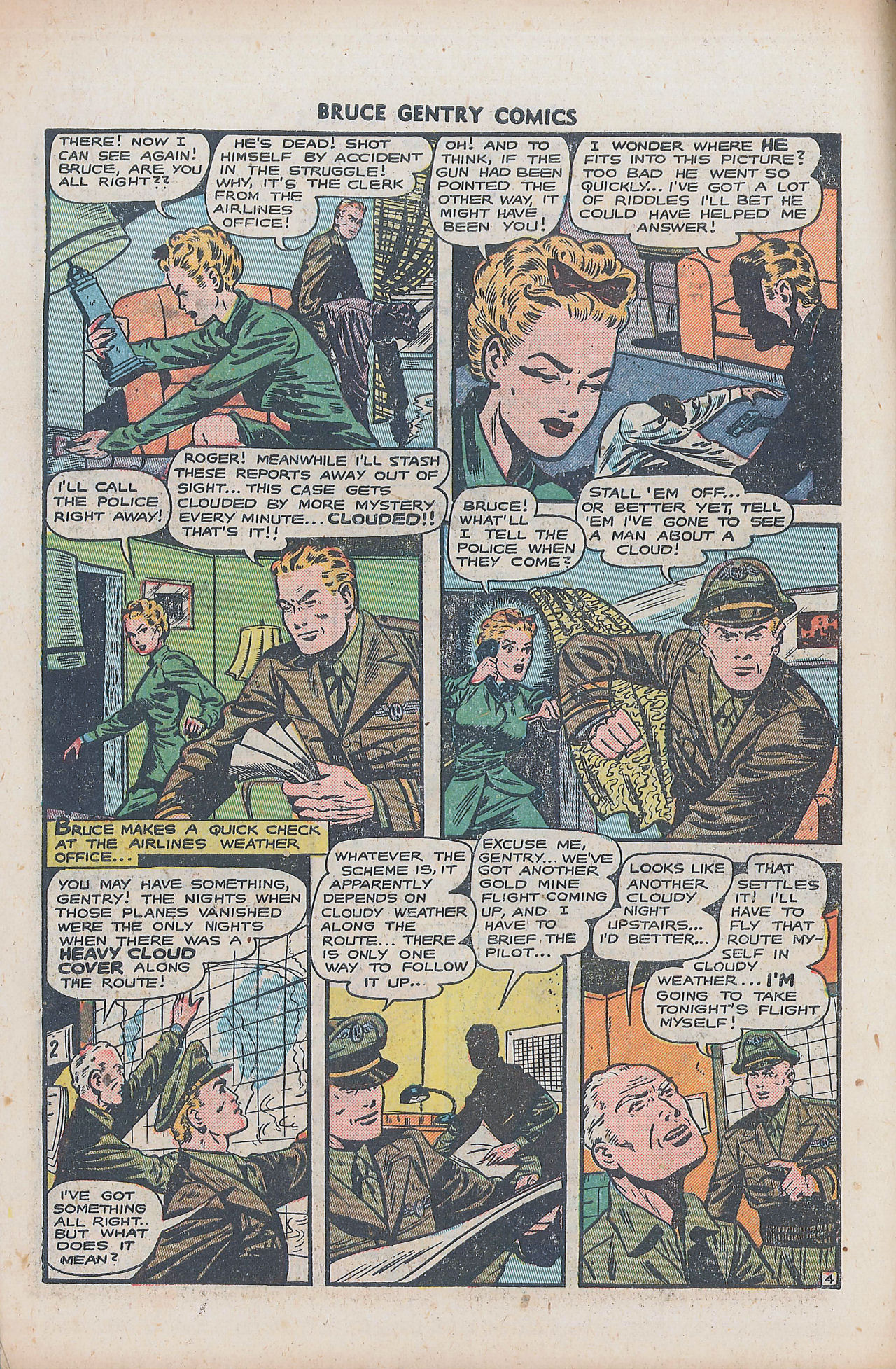 Read online Bruce Gentry comic -  Issue #6 - 6